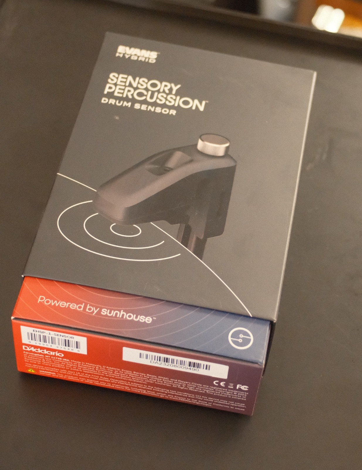 Evans - Hybrid Sensory Percussion Drum Sensor.