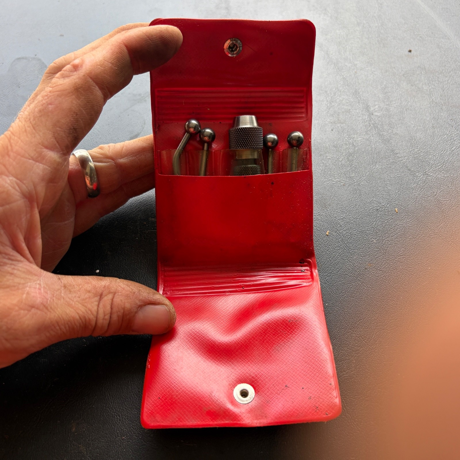 Starrett S-828H Center Finder Complete. 5 Pc Set with Box Made in USA