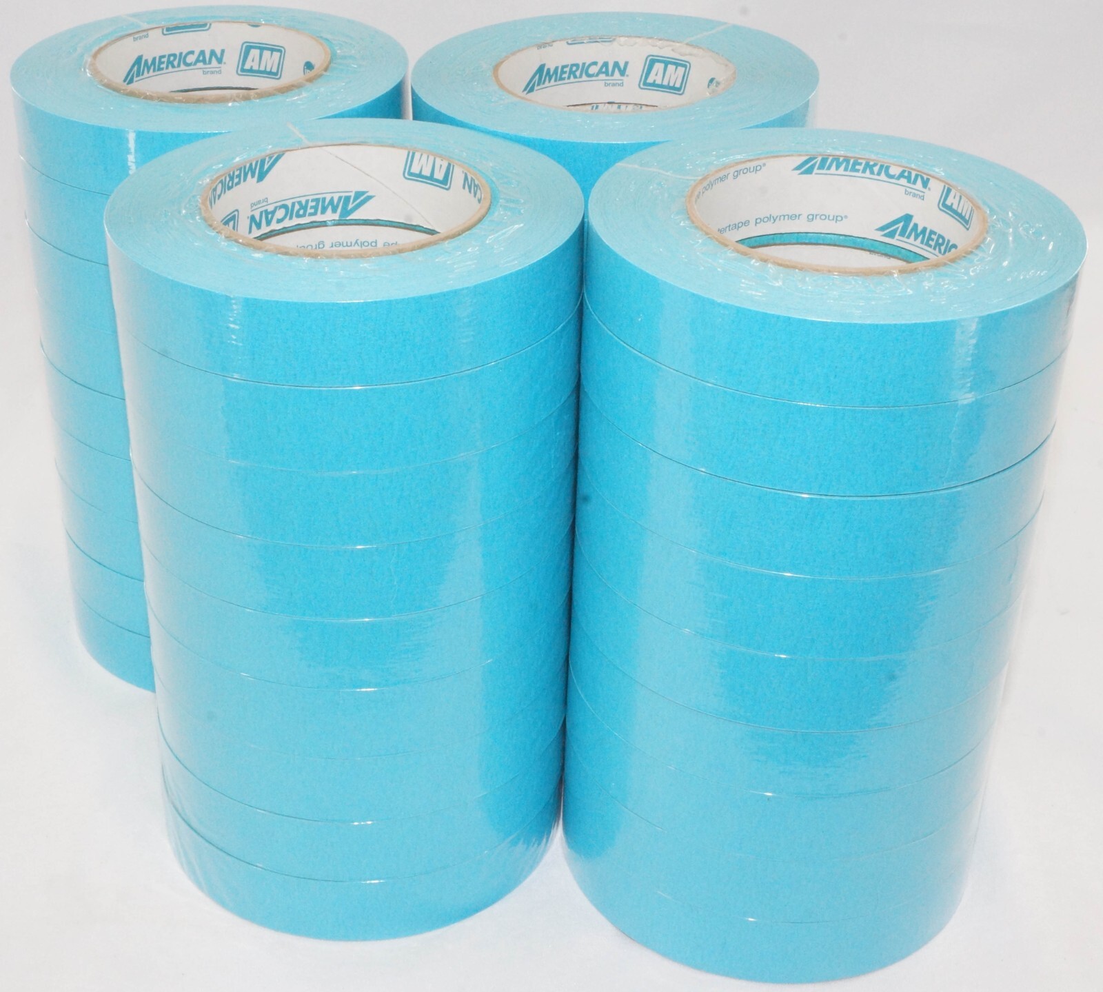American Aqua 1" Automotive Masking Tape AM2455 1" x 60yds Blue Case of 36