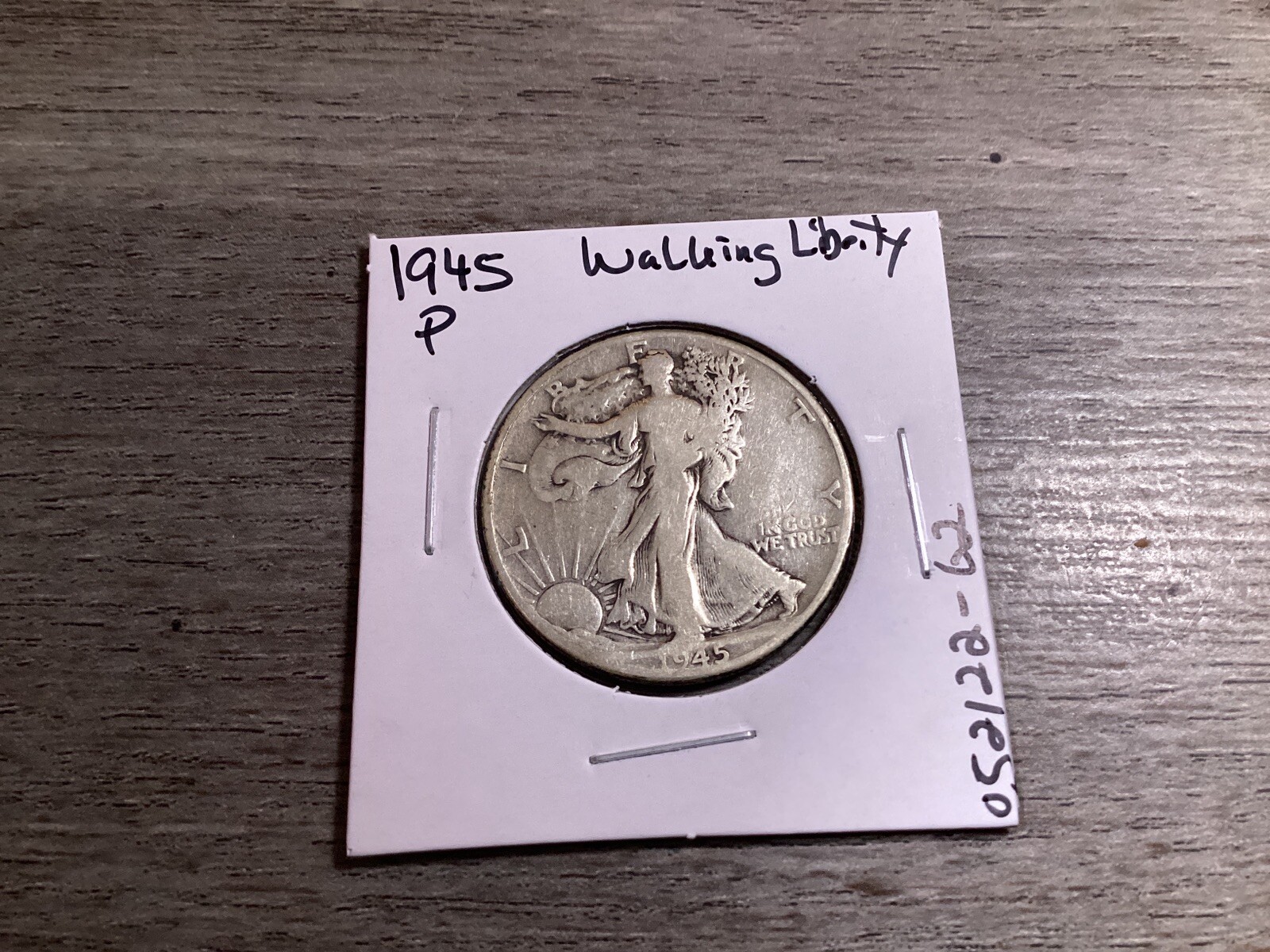 1945 Walking Liberty Silver Half-Dollar from Philadelphia Mint 052122 62tt