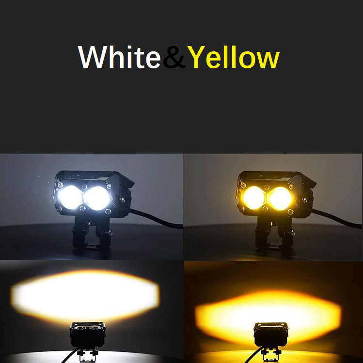 Amber White Combo Pod LED Work Light Bar Fit 2017-2024 Can-Am Maverick X3 Max