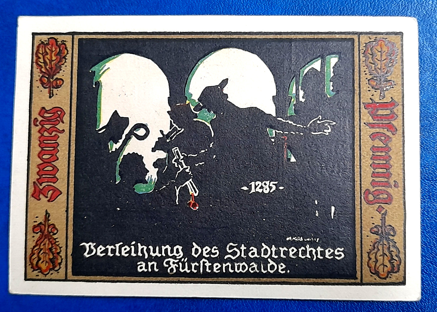 FURSTENWALDE NOTGELD 20 PFENNIG 1921 EMERGENCY MONEY GERMANY BANKNOTE (27934)