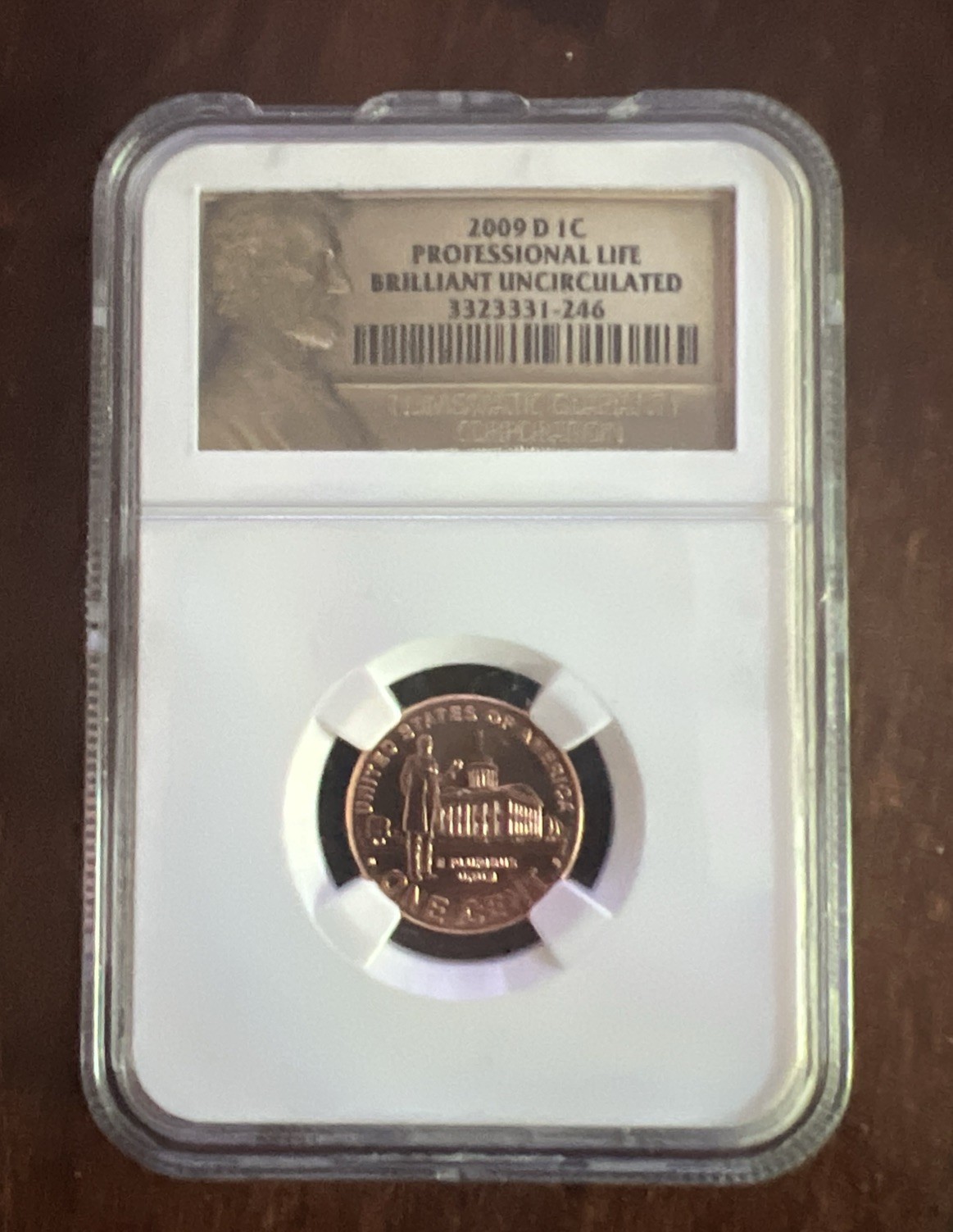 2009 D 1C Lincoln Professional Life Cent NGC Brilliant Uncirculated RD