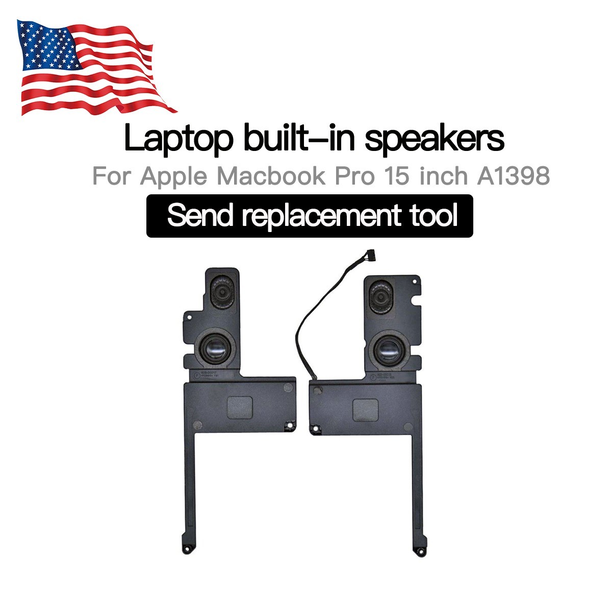 (Sale) SEVENPUPPY For MacBook Pro A1398 NEW Speakers Pair Replacement OEM