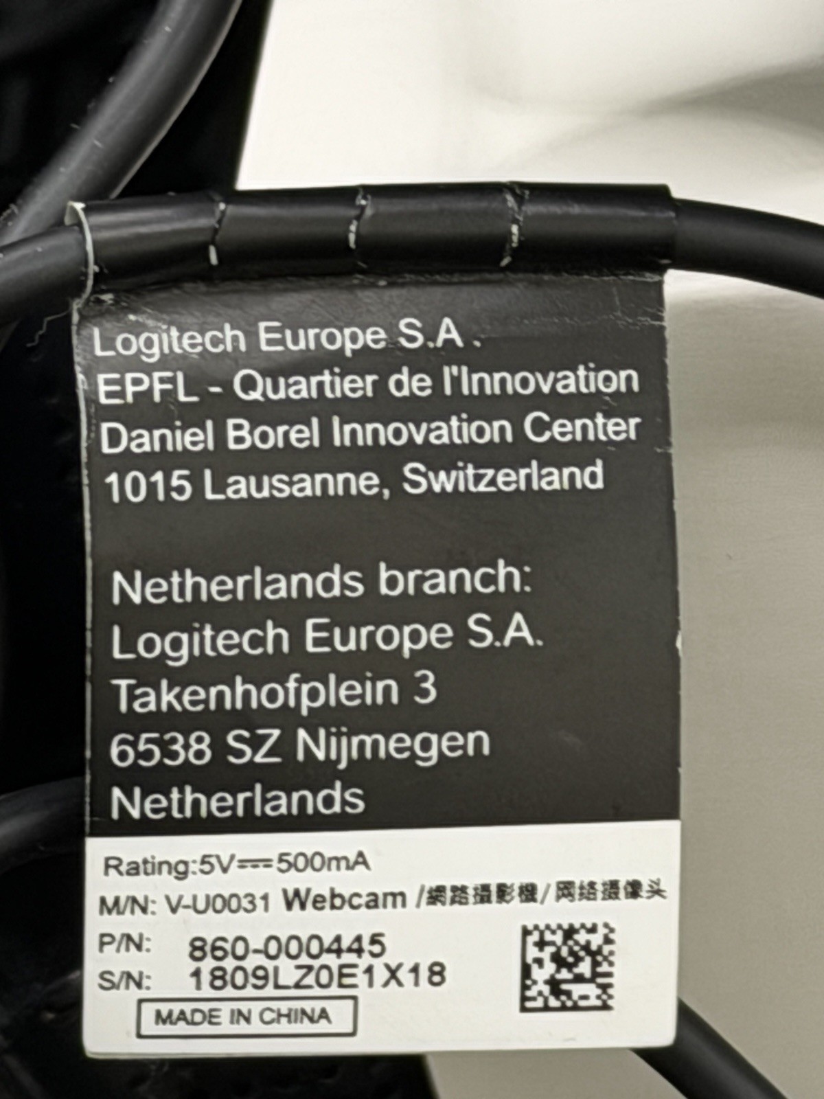 Logitech C930e HD 1080p Webcam USB Autofocus Built-In Mic Tested Working