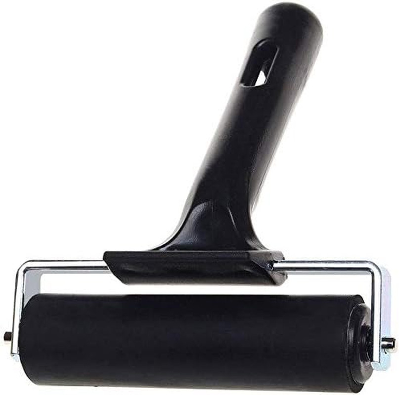4-Inch Rubber Brayer Roller for Printmaking, Great for Gluing Application Also.