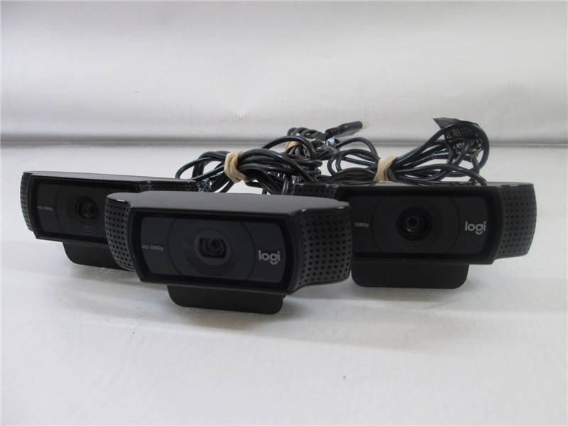 Logitech V-U0028 Webcam USB HD Video Camera Tested Working Used Good Lot of 3