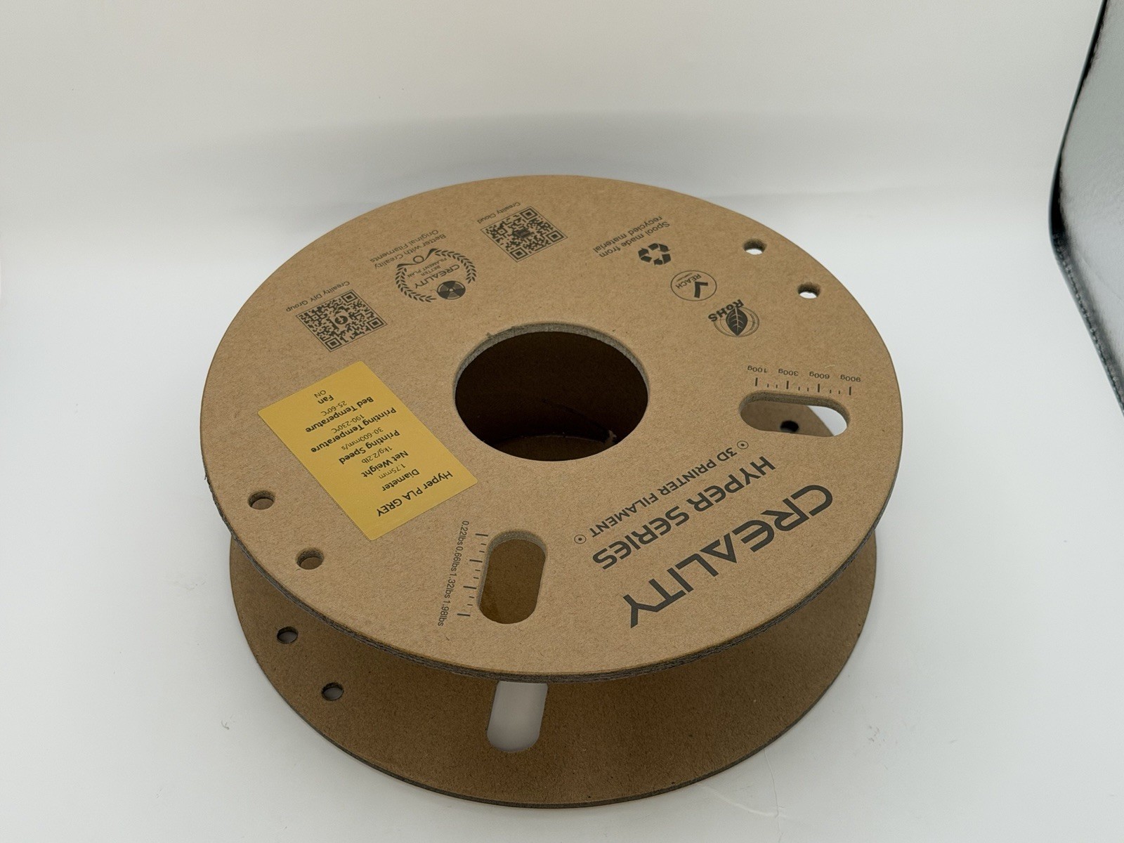 Cardboard filament spool