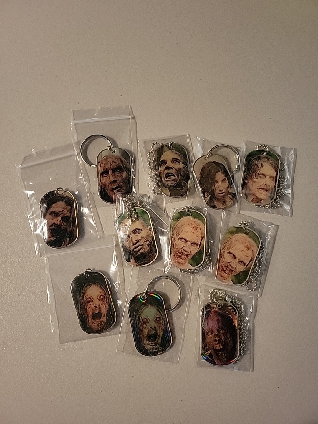 AMC THE WALKING DEAD  Dog Tags Lot of 11 - Walkers Zombies