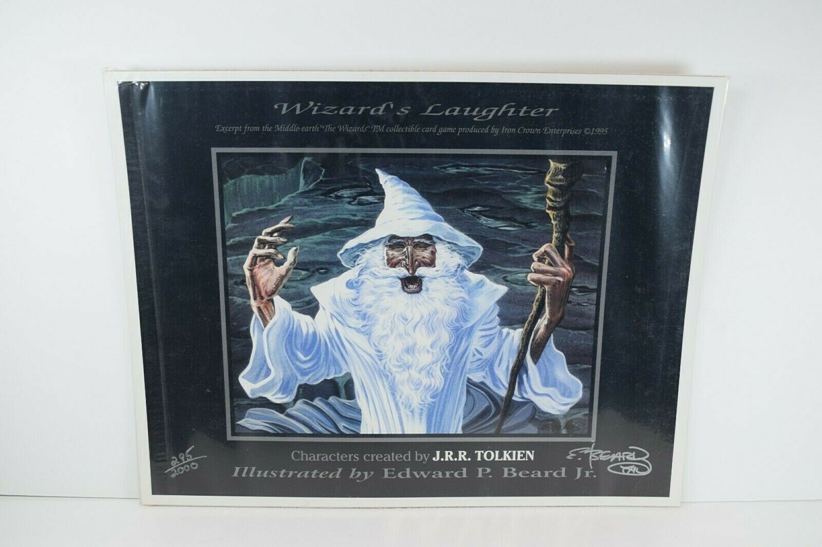 Edward Beard Jr. Wizard's Laughter LE Lithograph #295/2000 Signed, Sealed,Mint