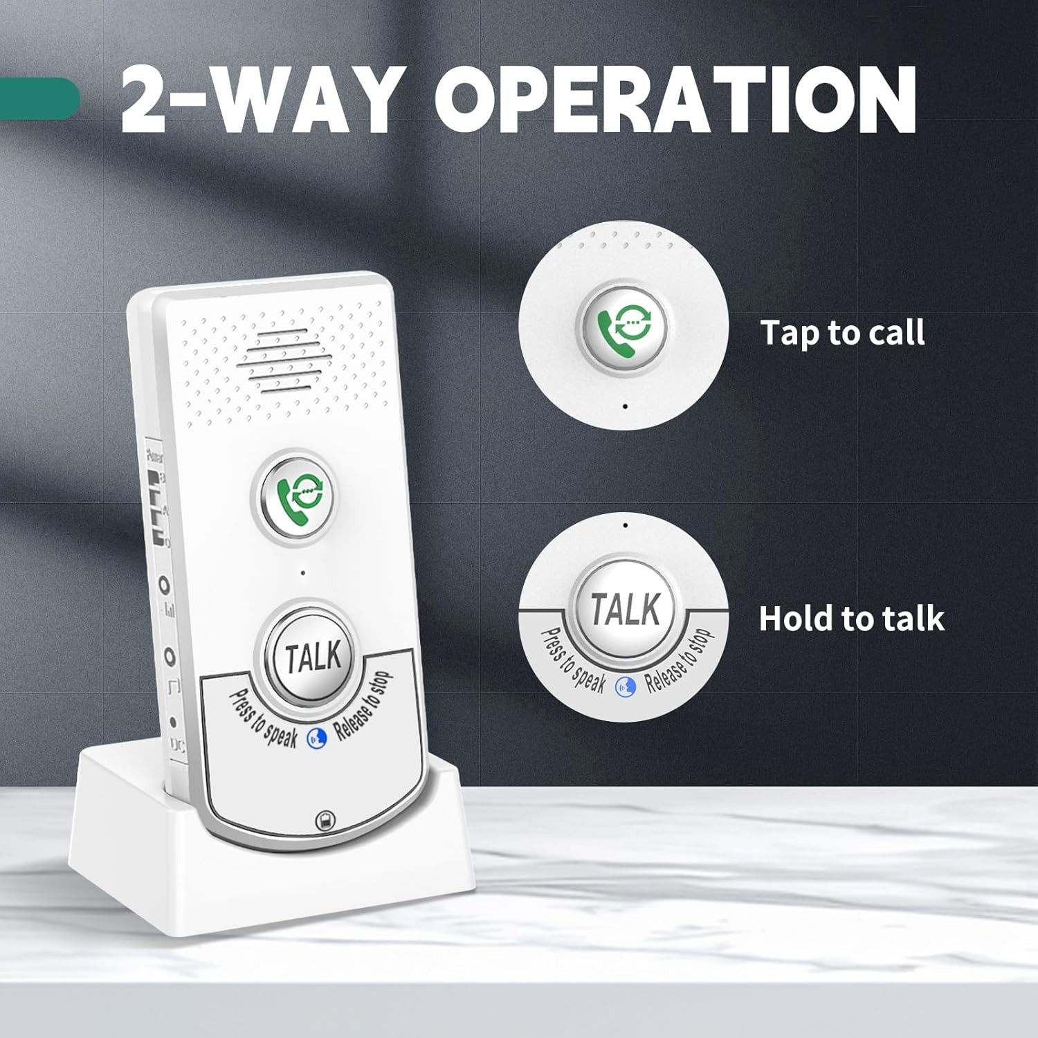 Wireless Intercom System Long Range Two Way Voice Indoor Home Communication