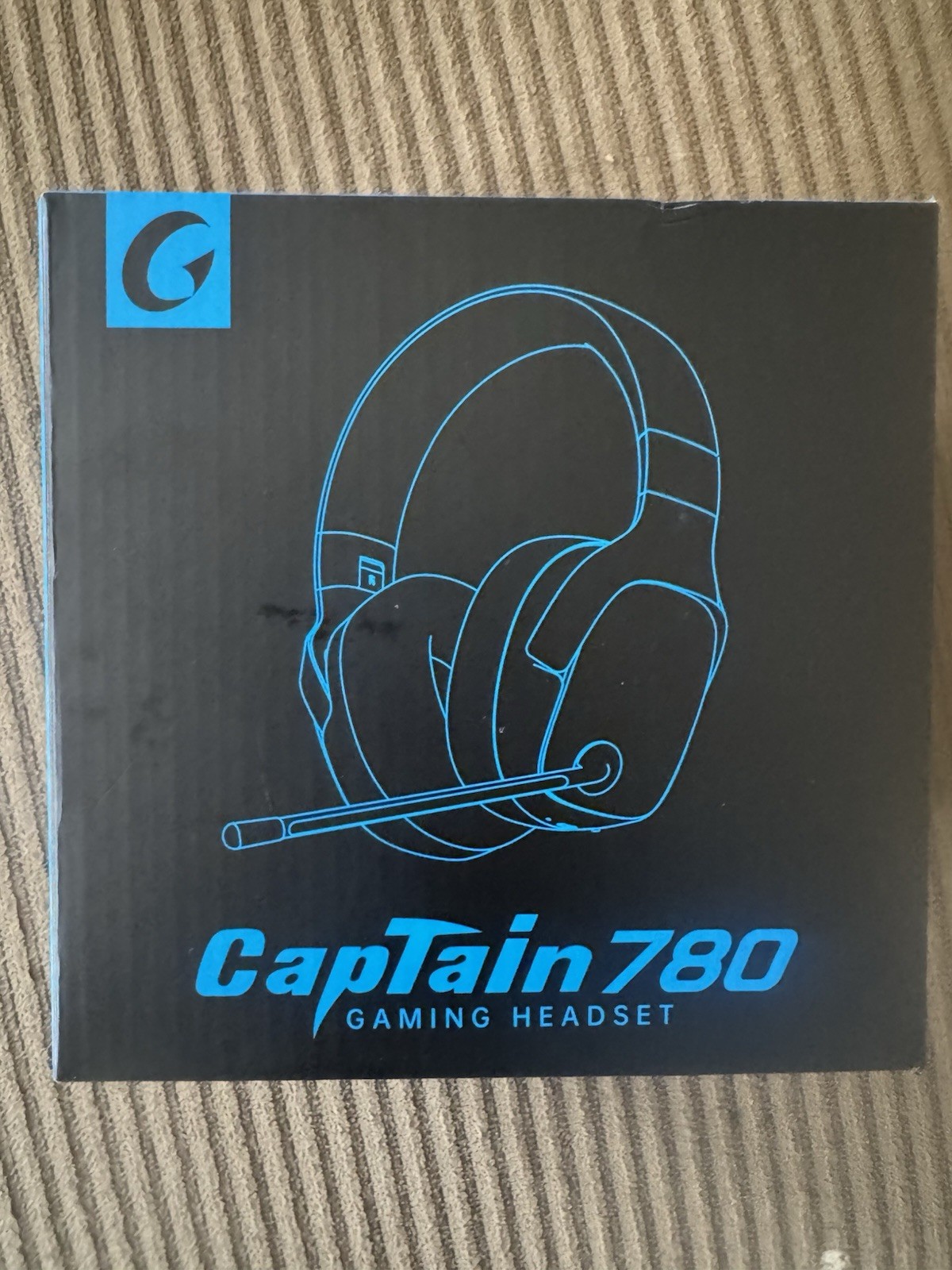 CapTain 780 Bluetooth Gaming Headset Black Boom Mic Over-Ear Double Earpiece