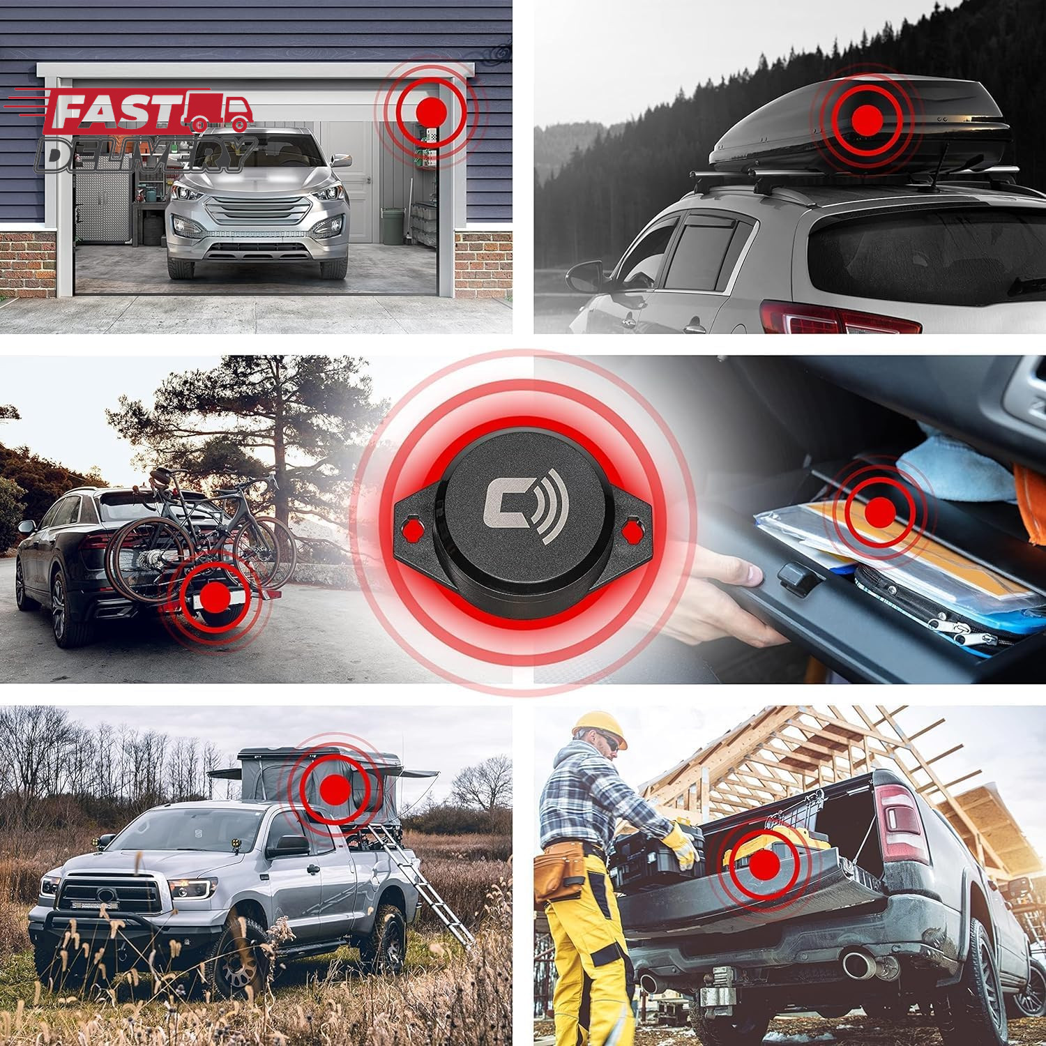CARLOCK BT Vibration Sensor Add-On - Improved Car Theft Protection and Security