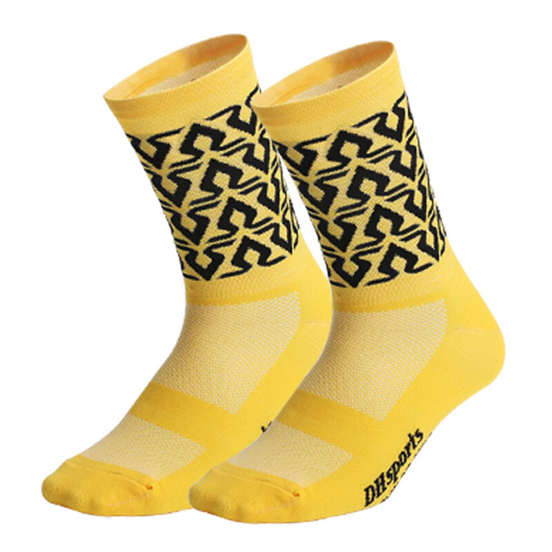 Cycling Socks Men Women Bicycle Bike Riding Sports Ankle Socks XC BMX MTB Yellow