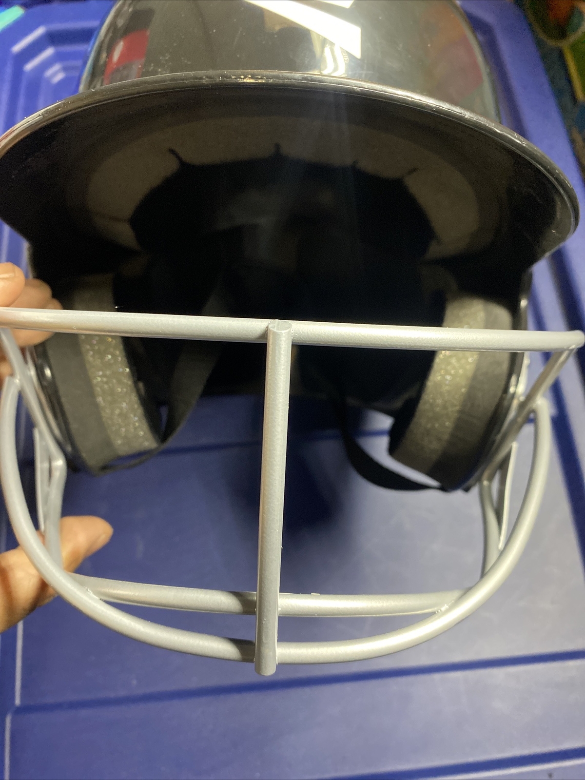 Easton Z5 Batting Helmet w/Mask - JR Black NEW/w Scratches