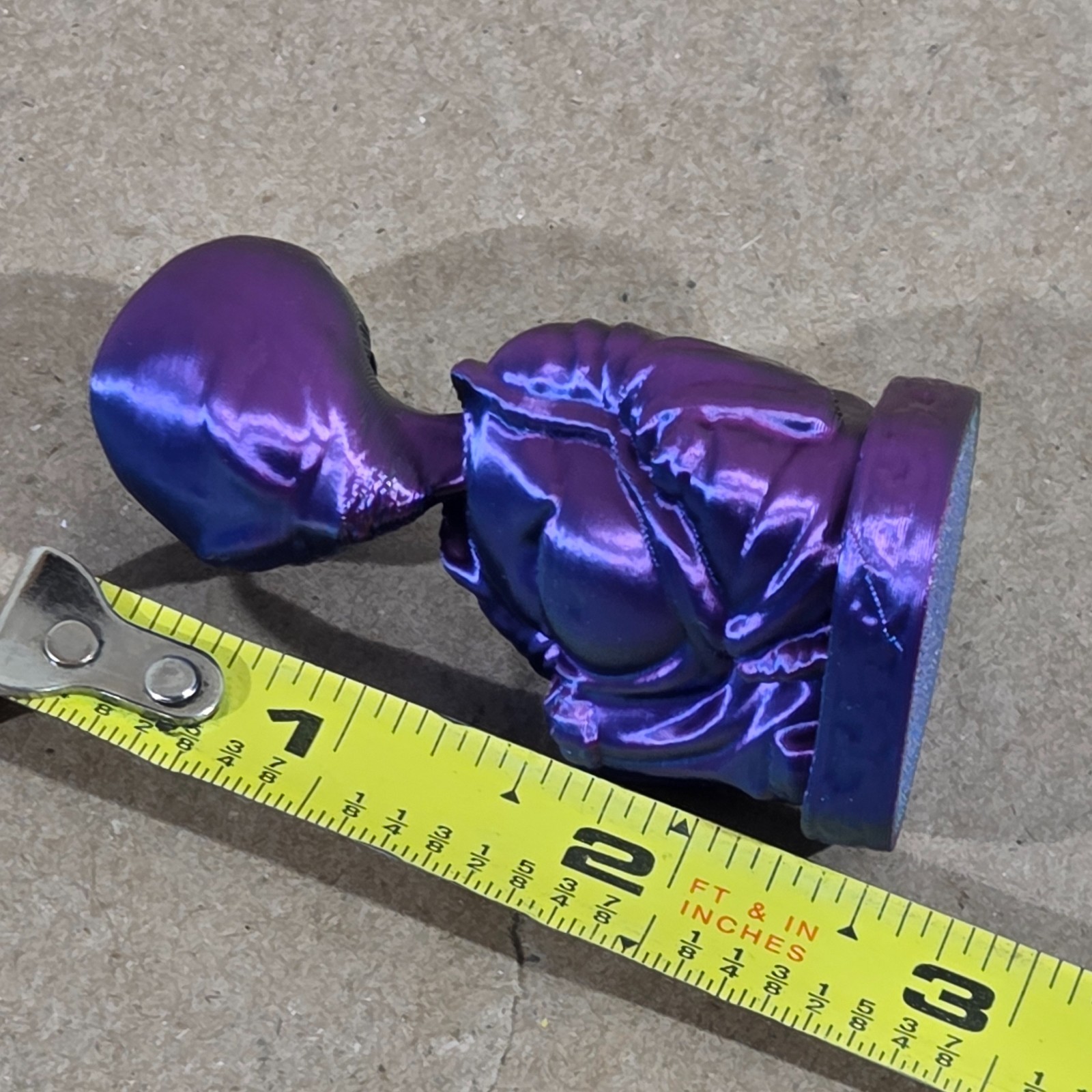 Alien Buddha Figurine 2" 3d printed plastic