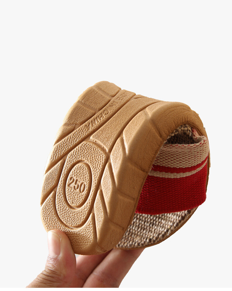 Linen Slippers Japanese Tatami Style