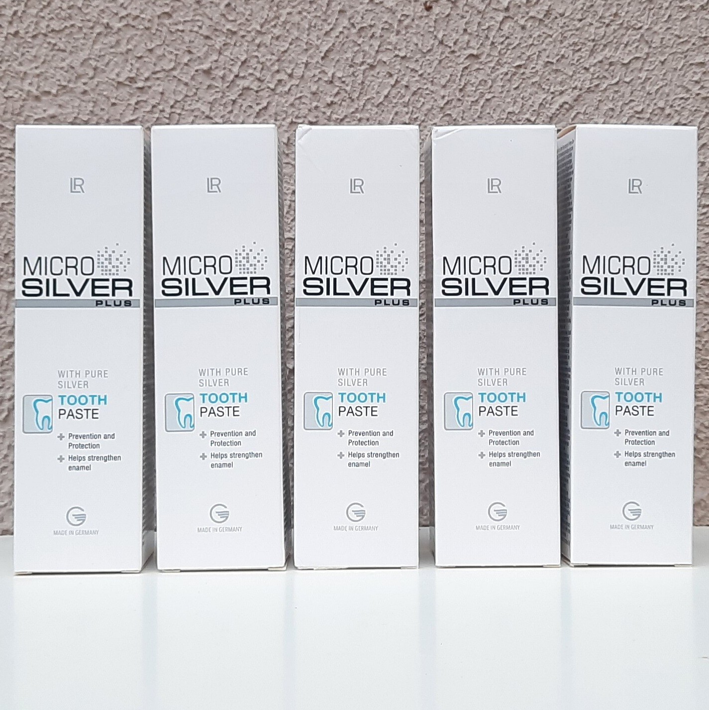 LR Micro Silver Plus Tooth Paste with Pure Silver 75 ml 2.5 Oz Germany x 5 pack