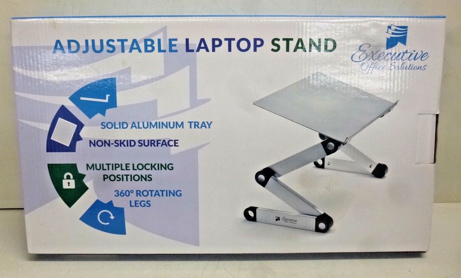 NEW Executive Office Solutions Adjustable Aluminum Laptop Desk Stand, EOS-3