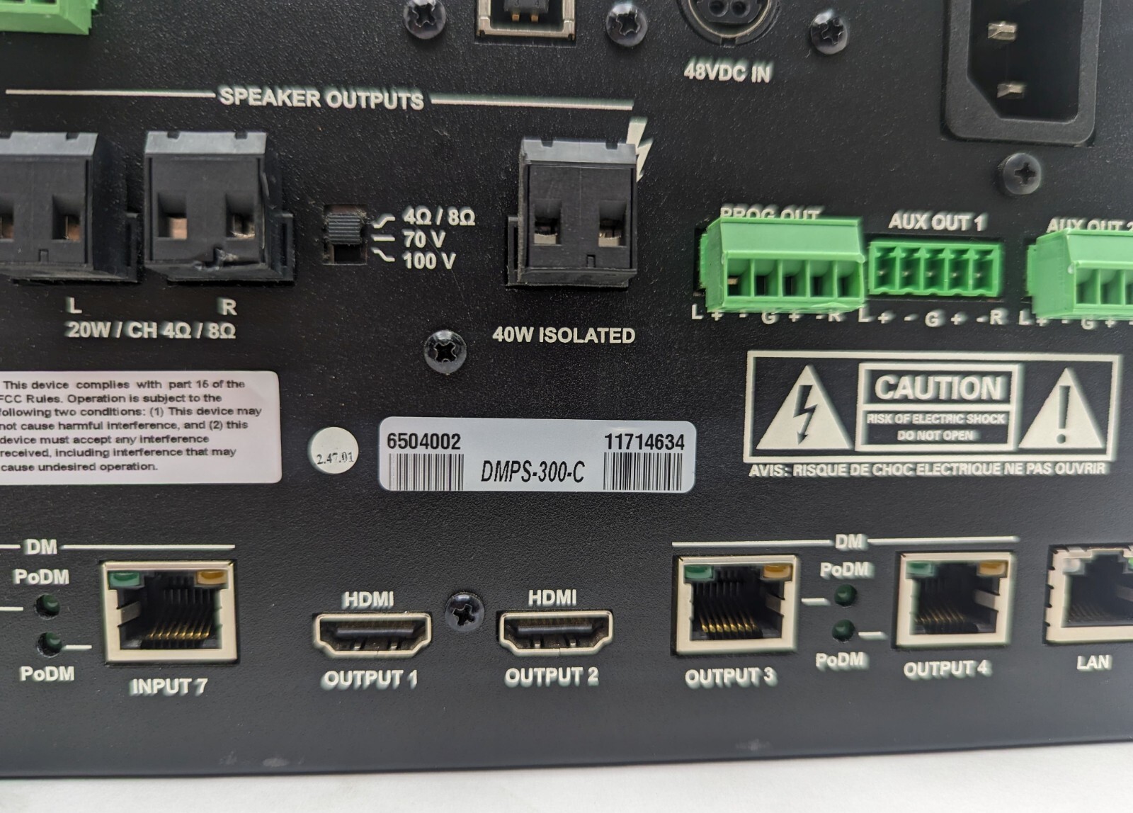 Crestron DMPS-300-C HDMI Rackmount Professional Media Presentation System TESTED
