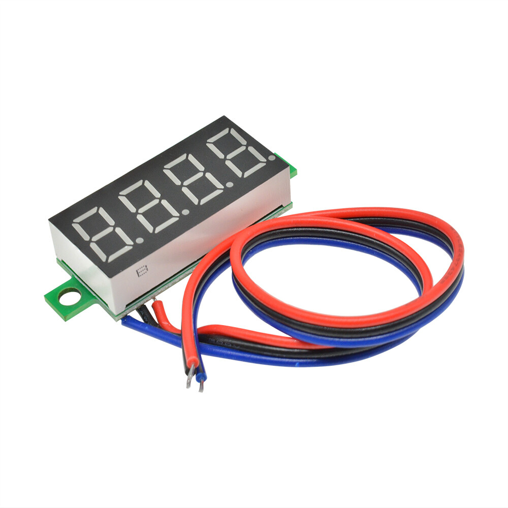 0.36" Digital 4-Digit Voltmeter LED 0-100V Voltage Tester Panel Meter 3-Wire