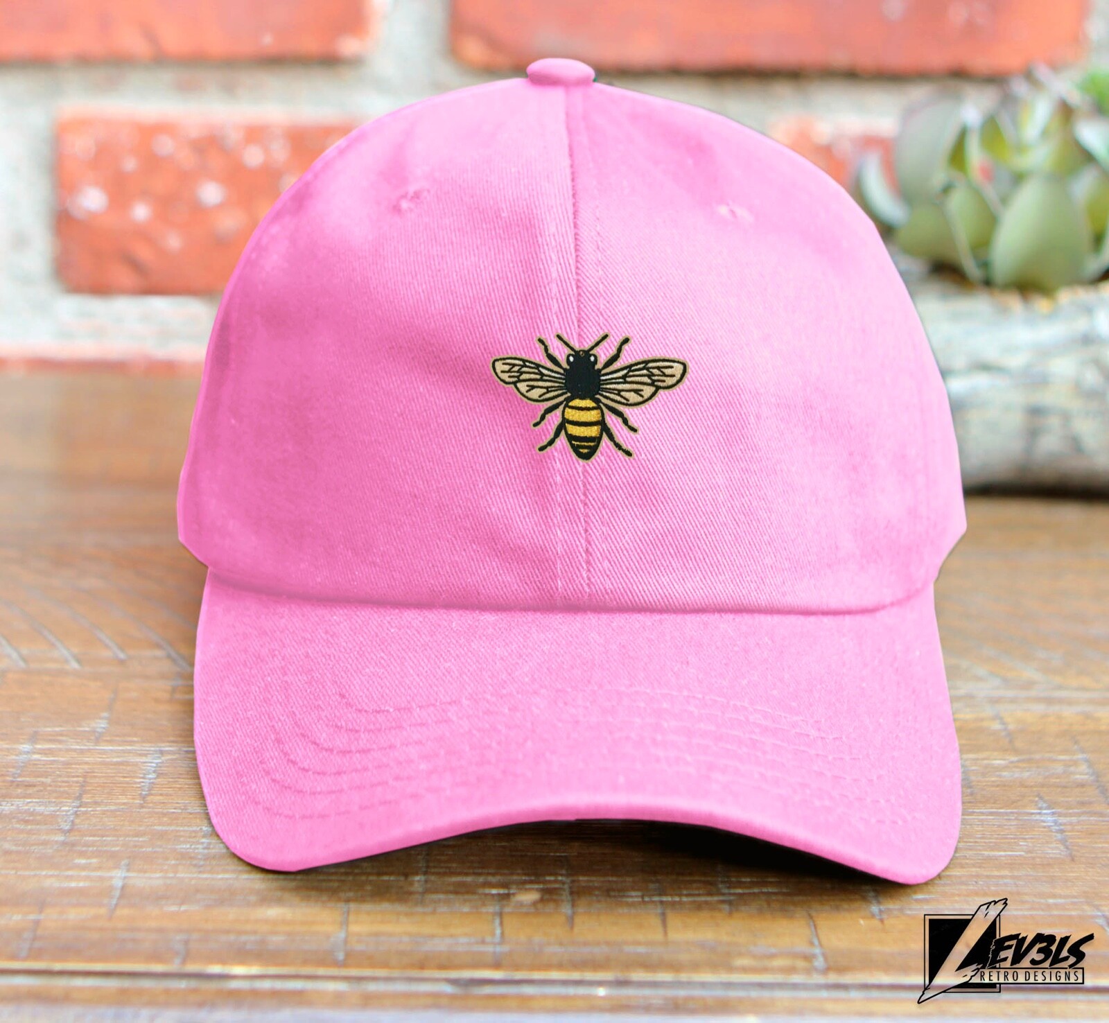 HONEY BEE DAD HAT EMBROIDERED BASEBALL CAP QUEEN BEE ADJUSTABLE BACK BUCKLE CAP