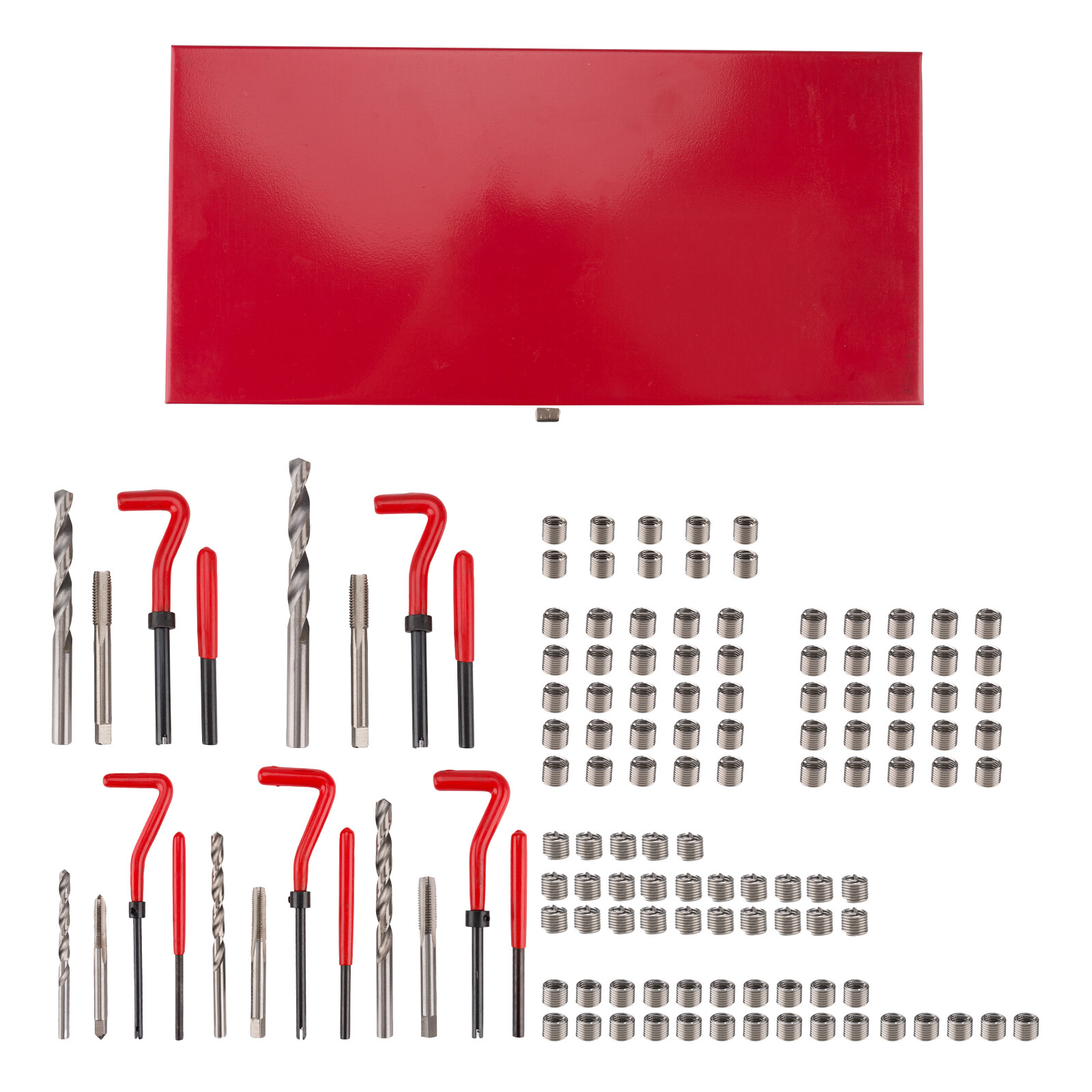 131PCS Helicoil Type Thread Repair Kit rethread Stripped Metric M5 M6 M8 M10 M12