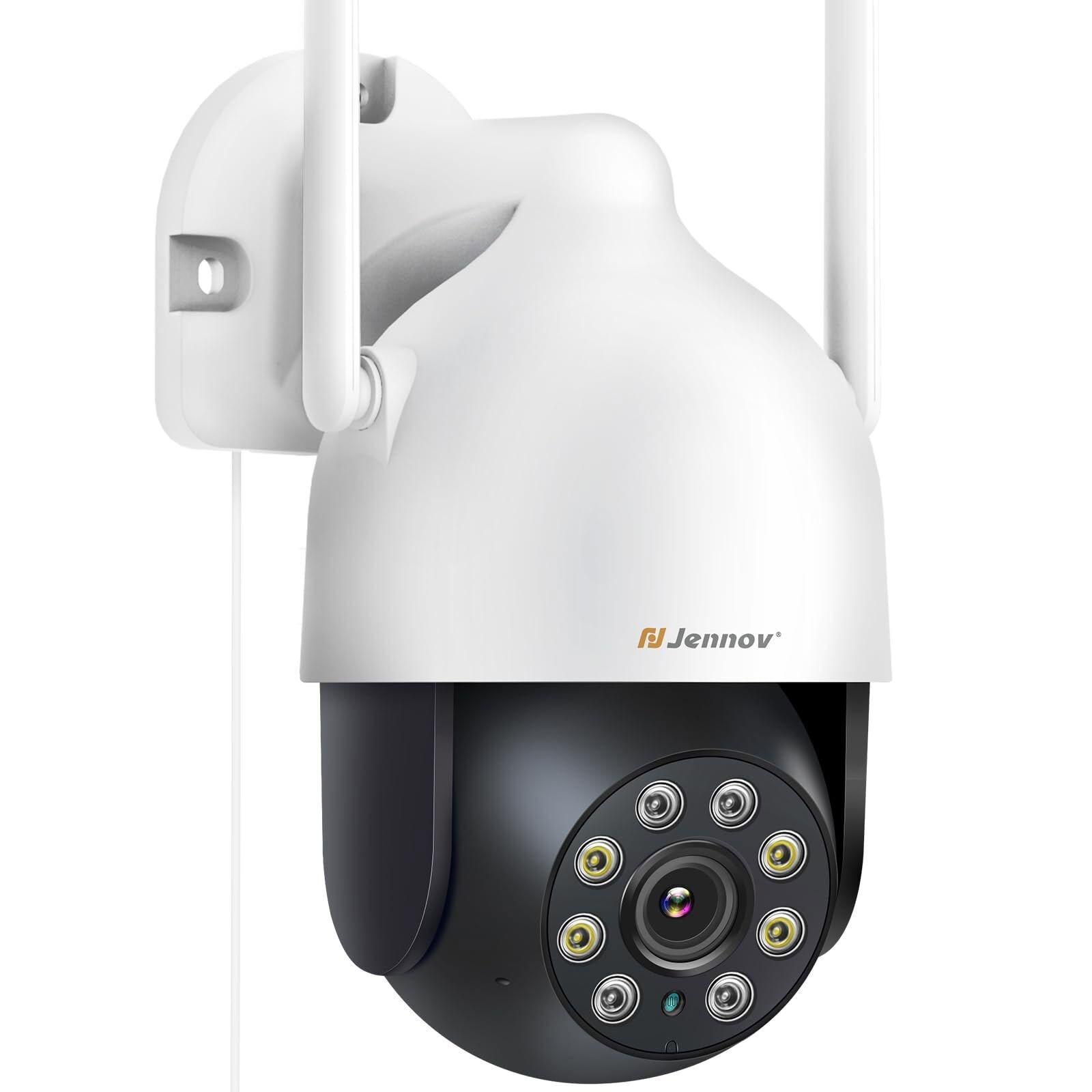 JENNOV 5MP WIFI Security Camera PTZ Camera IP66 Color Night Vision Auto Tracking