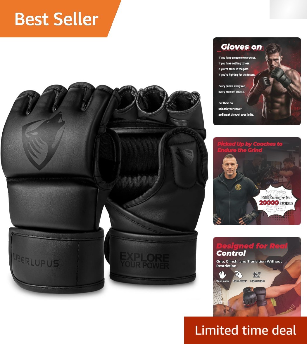 High-Performance MMA Training Gloves for Kickboxing, Sparring & Daily Workouts