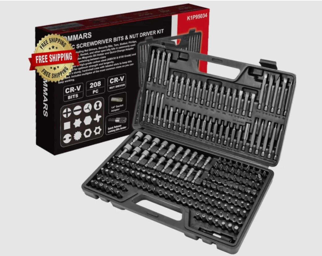 Gunsmith Screwdriver Set Wheeler Gunsmithing Firearm Tools Kit 208 Bits Pro NEW