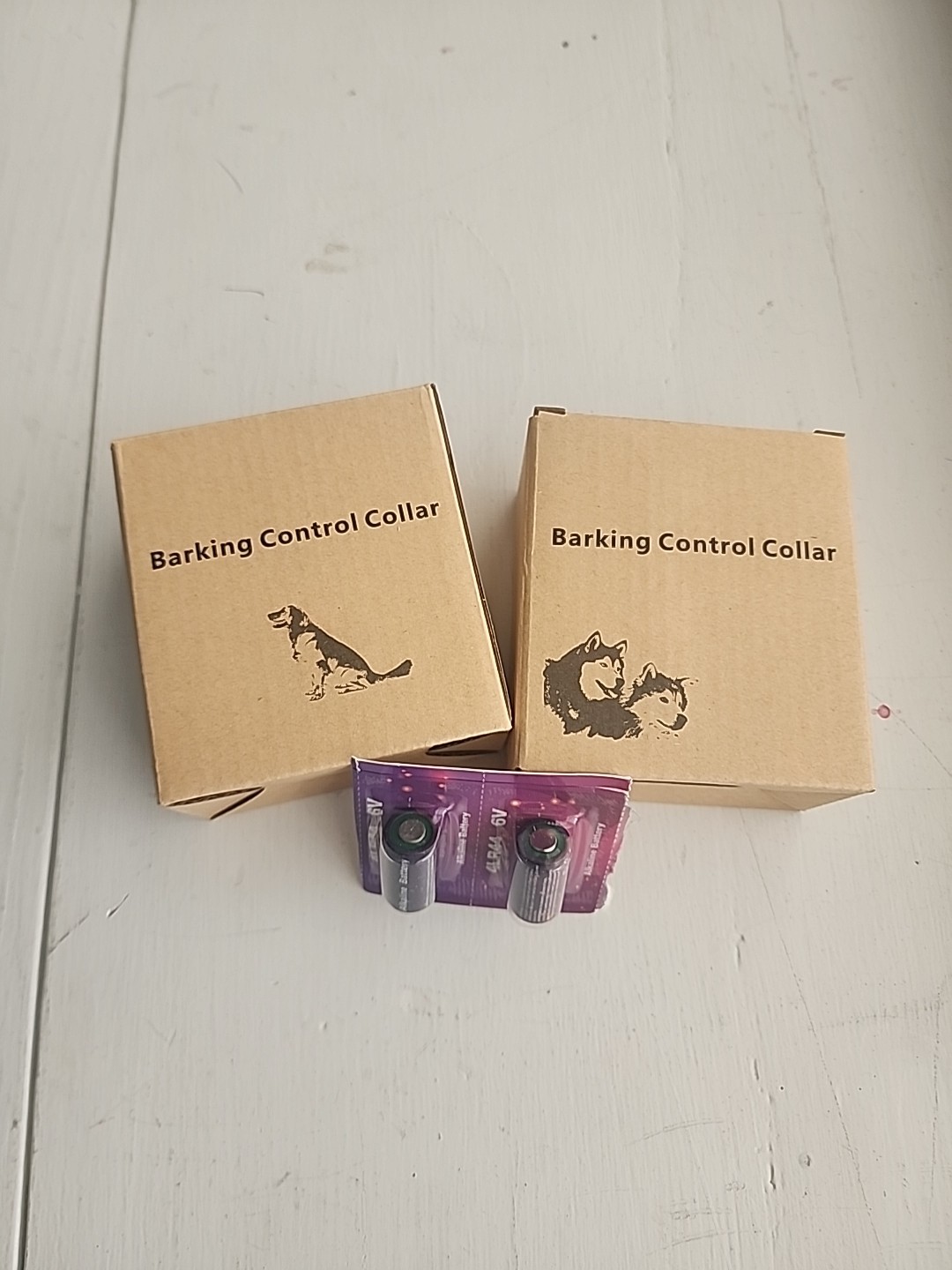 2 Anti Bark Control Collar Dog Pet Device Dogs Training No Shock Battery