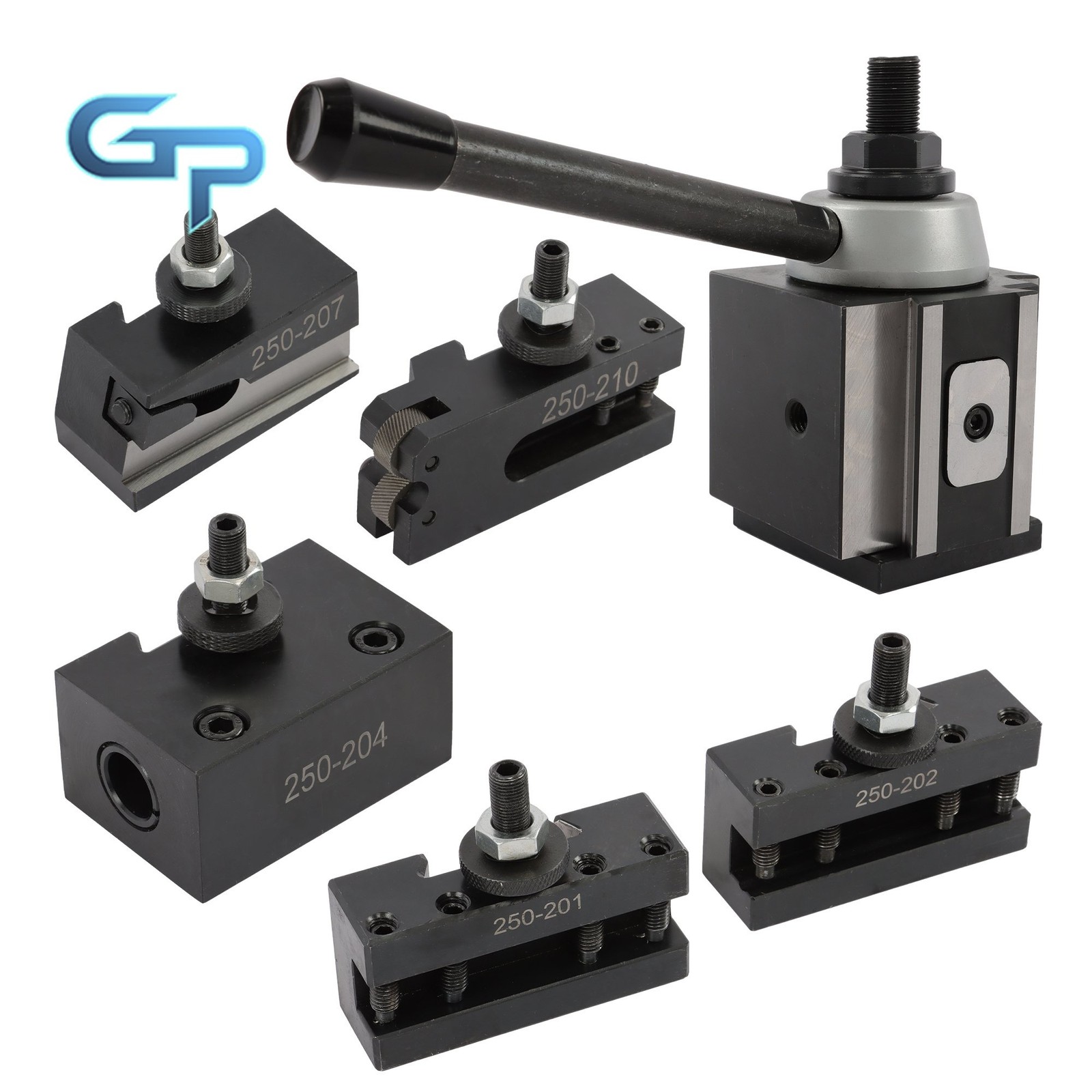 6 Pack BXA 250-200 Metal Lathe Tool Post Set Quick Change Type