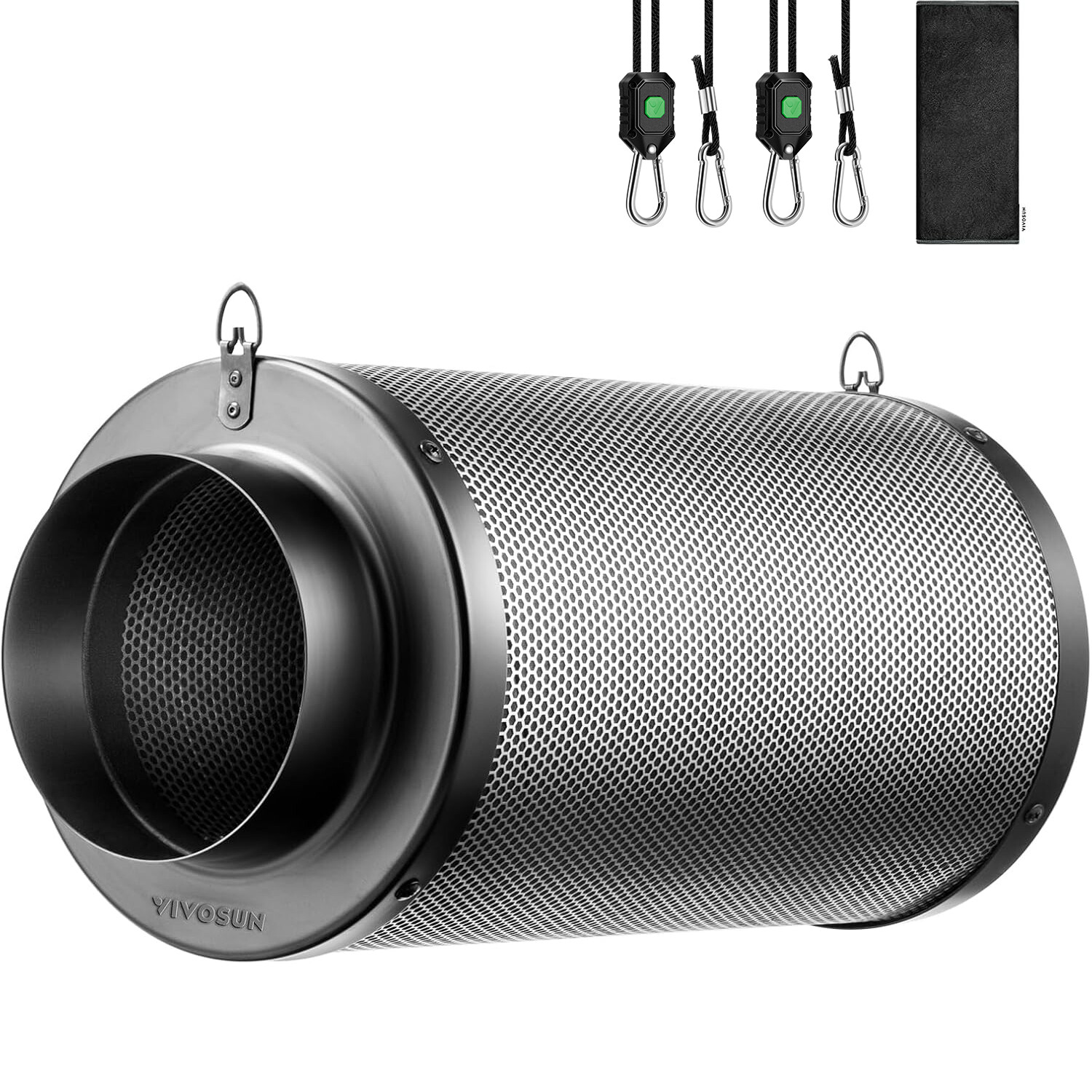 VIVOSUN 6" Air Carbon Filter Odor Control w/ Australia Virgin Charcoal 455CFM