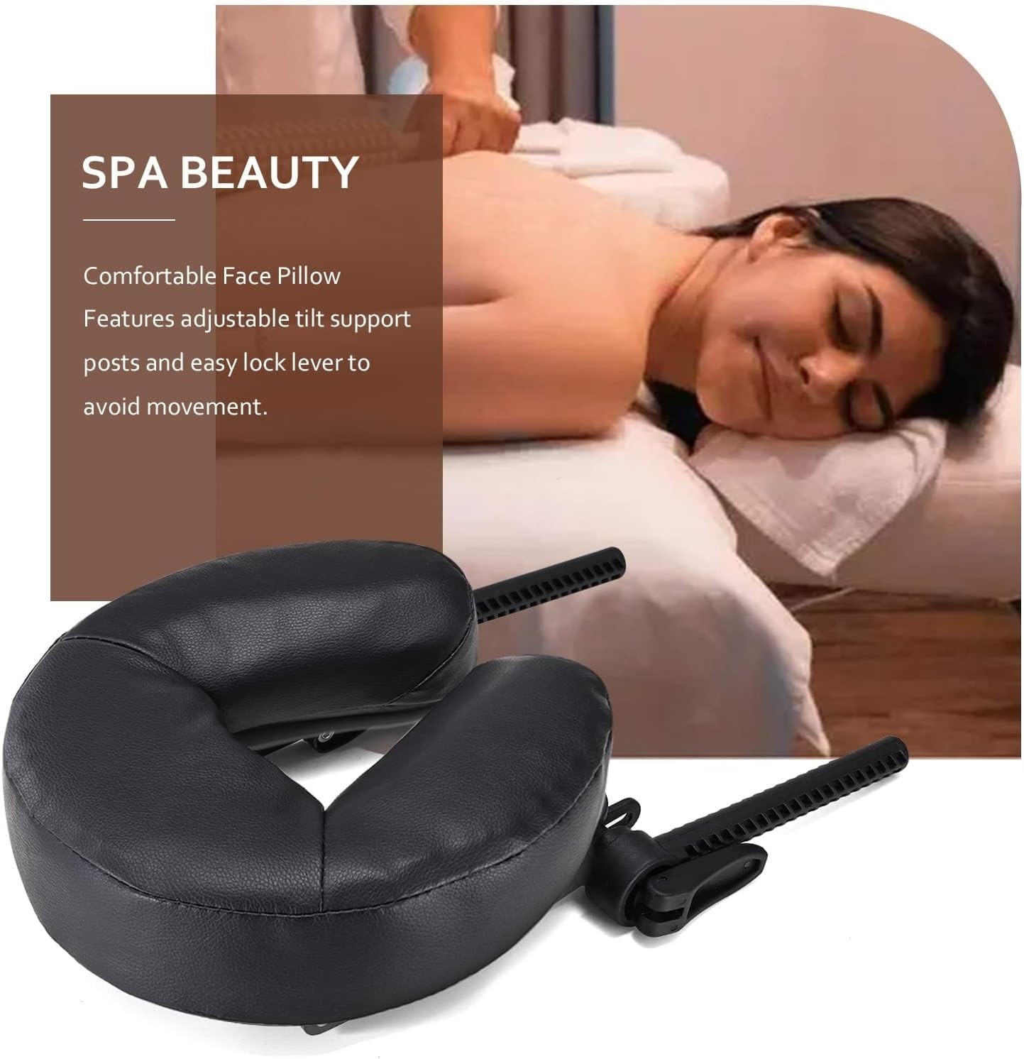 Universal Face Cradle & Cushion - Adjustable Massage Table Headrest for Salon &