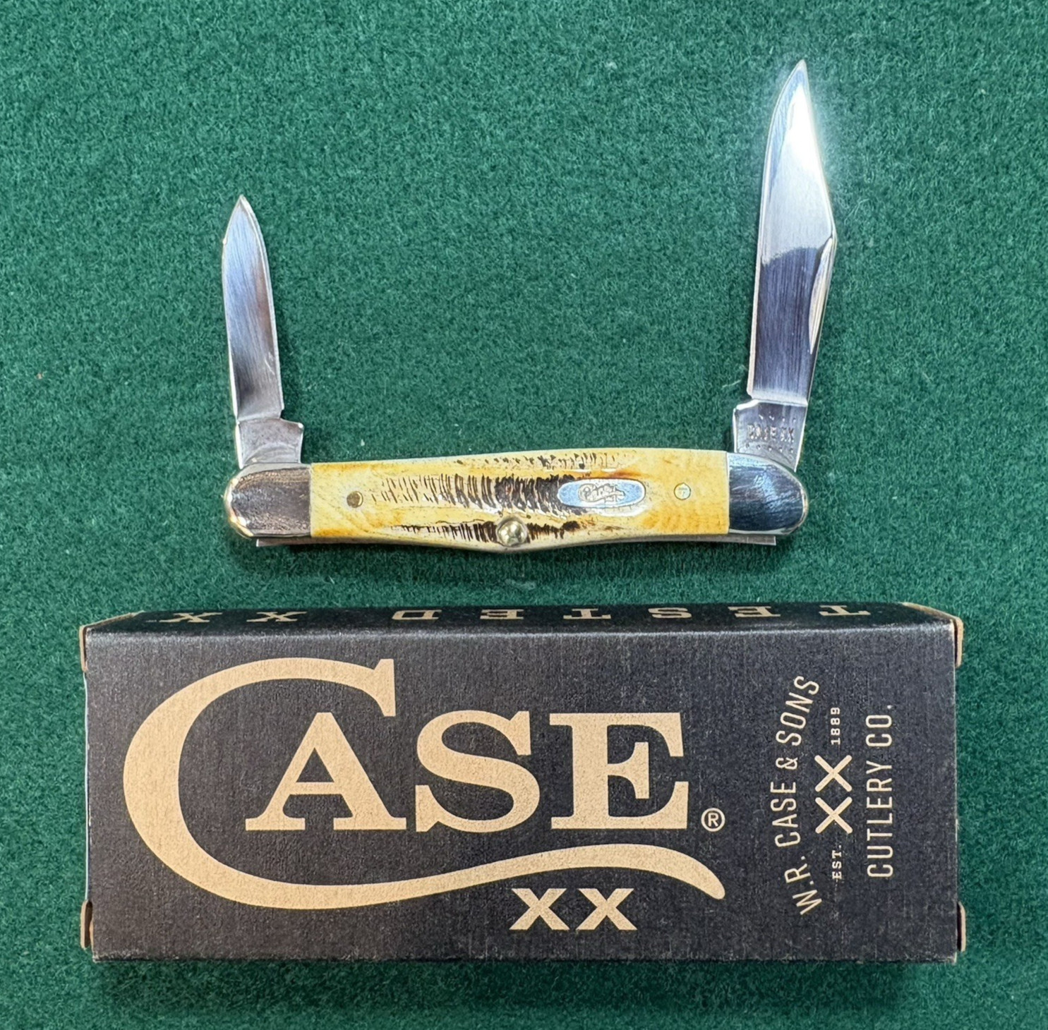 Case XX Half Whittler, BoneStag, Model 65320, Pattern 6.5208 SS, 2021