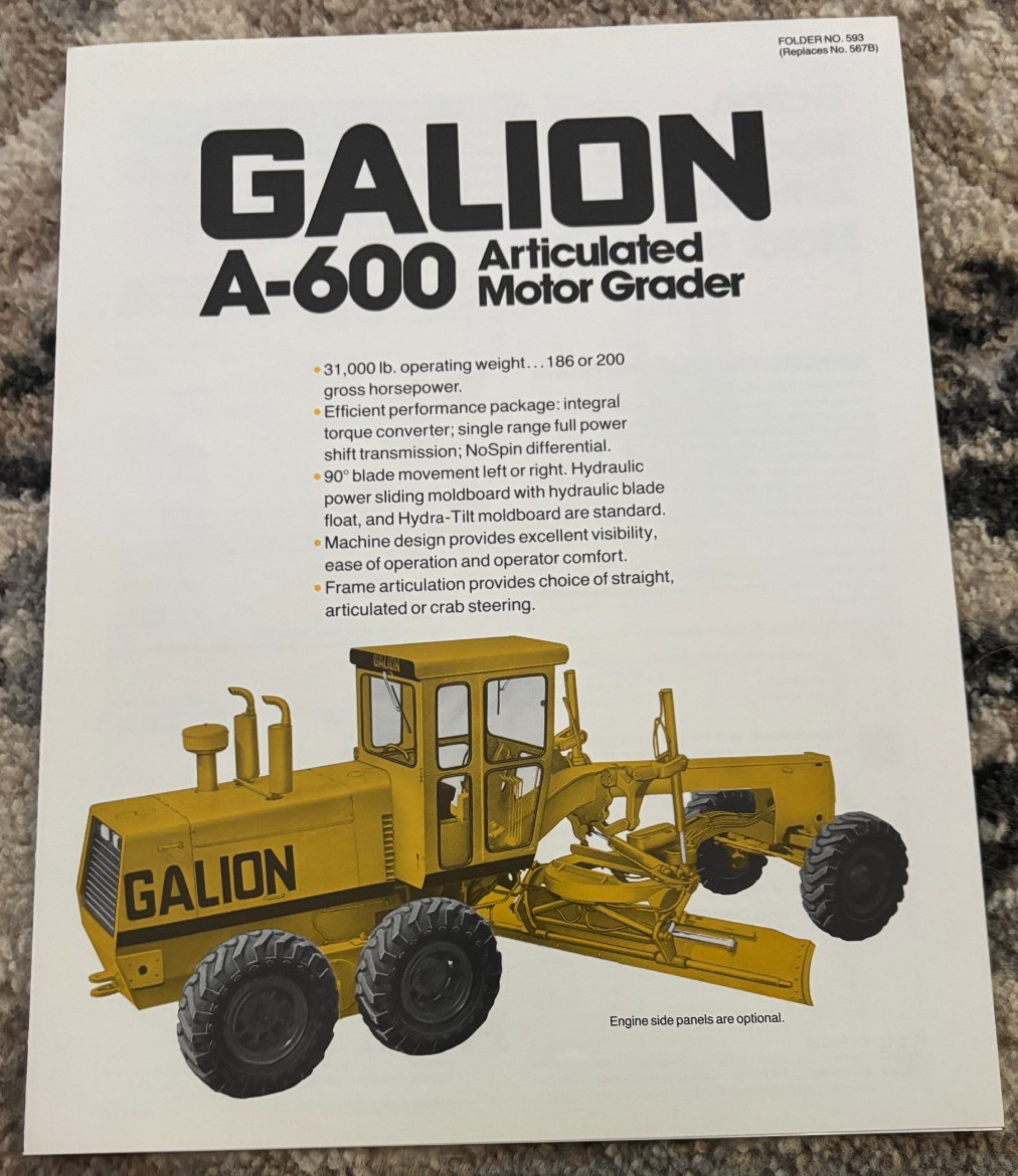Galion A-600 Articulated Motor Grader Brochure AMIL25