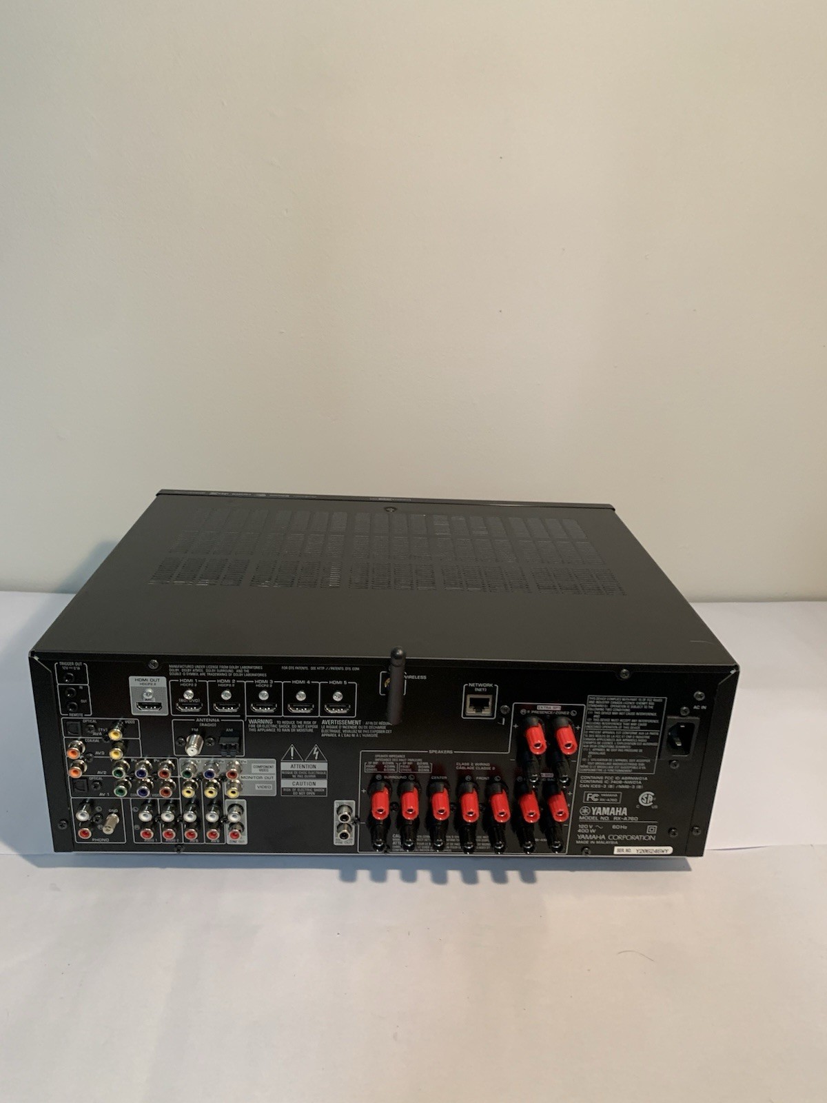 Yamaha RX-A760 AM FM AV HDMI Bluetooth Receiver - No Remote - Great Shape