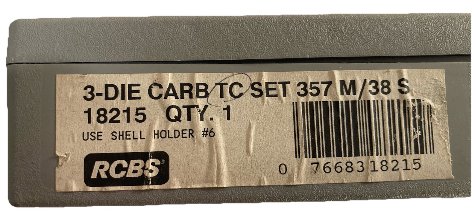 RCBS 3-Die Carbide Die Set .357 Magnum / .38 Special Reloading Dies MPN 18215