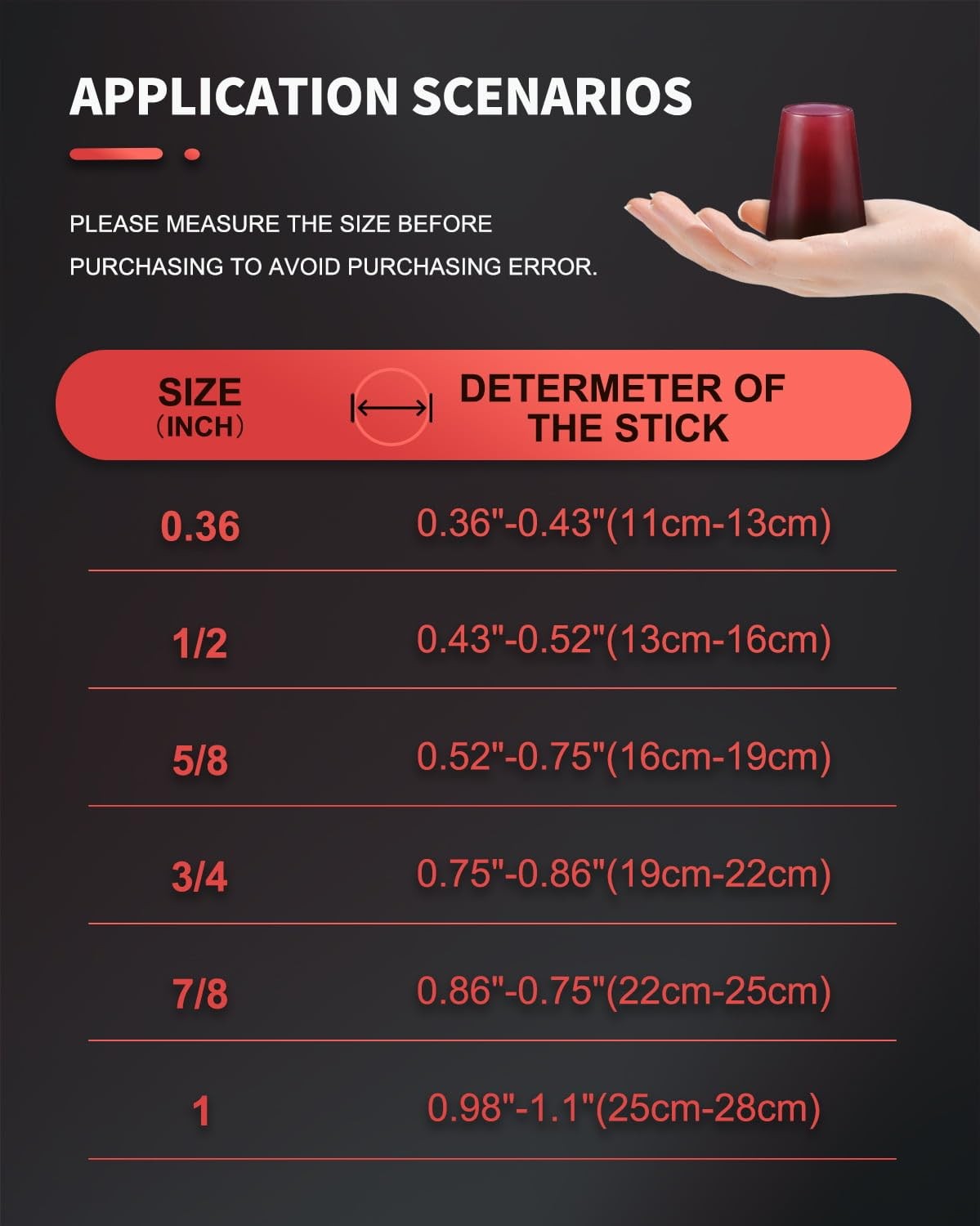 Cane Tips Heavy Duty, Ultra Durable Crutch Accessories Tips for Walking Stick...