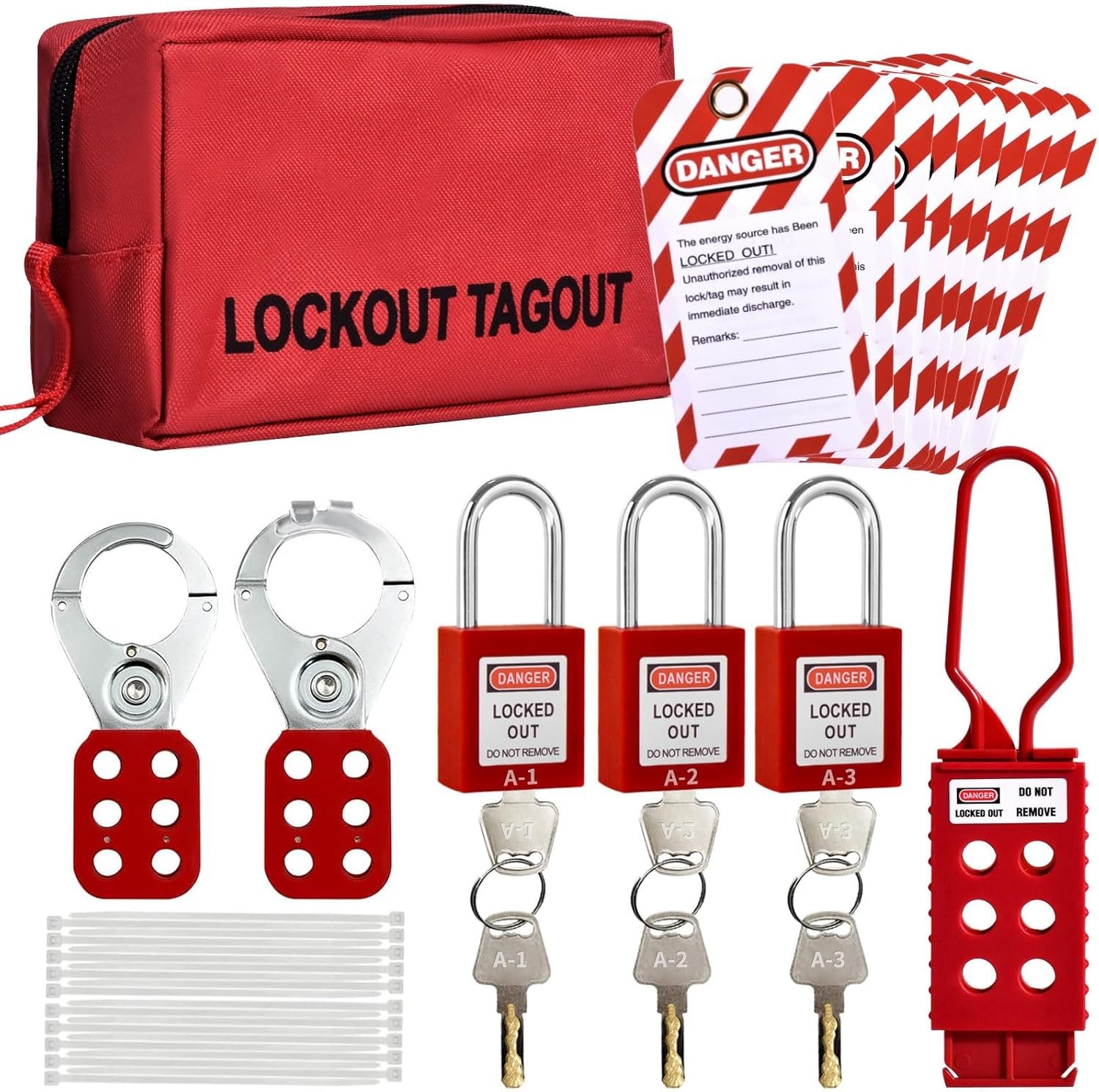 Lockout Tagout Kit,Lock Out Tag Out Kits Electrical,Lloto Kit | OSHA-Compliant L