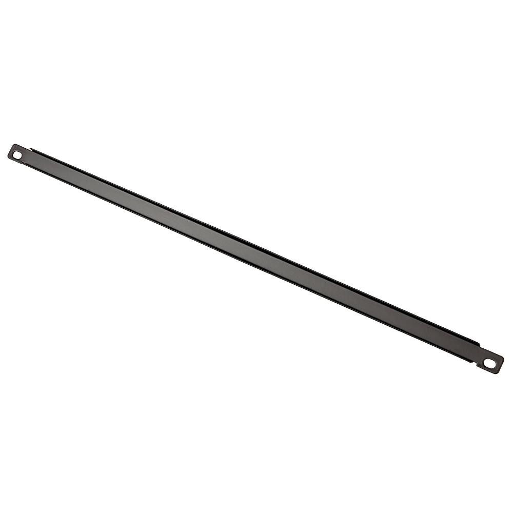 Auray 1/3U Steel Flanged Blank Panel for 19" Rack Mount Equipment, Black