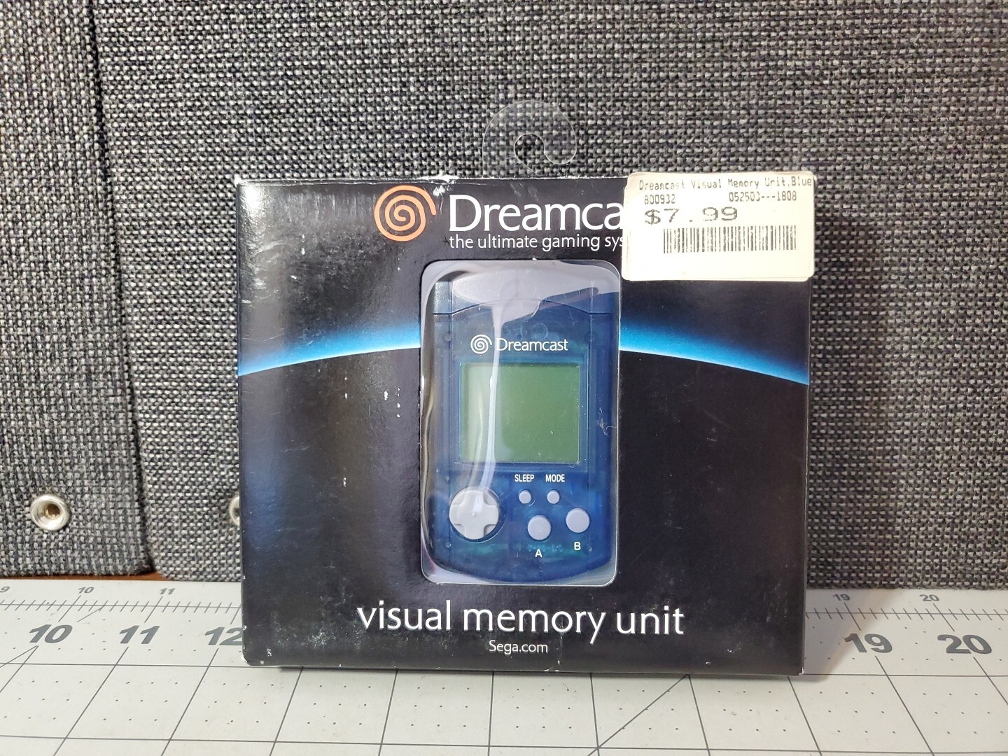 NEW Sega Dreamcast Blue VMU Card (Visual Memory Unit) CIB Complete in Box Sealed