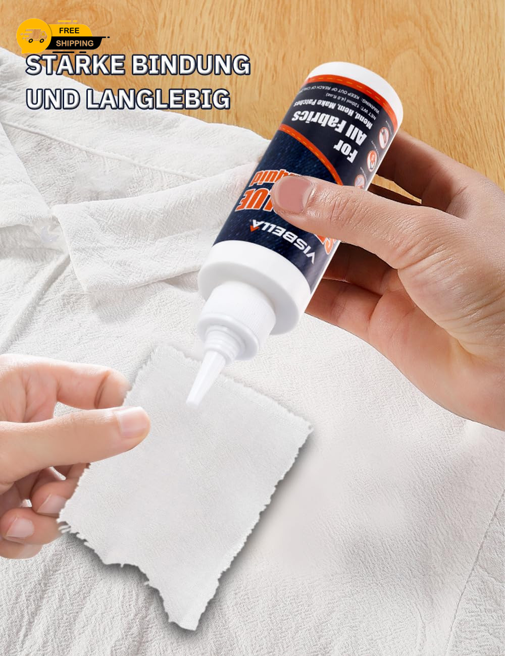 Fabric Glue Liquid Stitch Permanent Washable Strong Bond Craft Adhesive 4 fl oz!