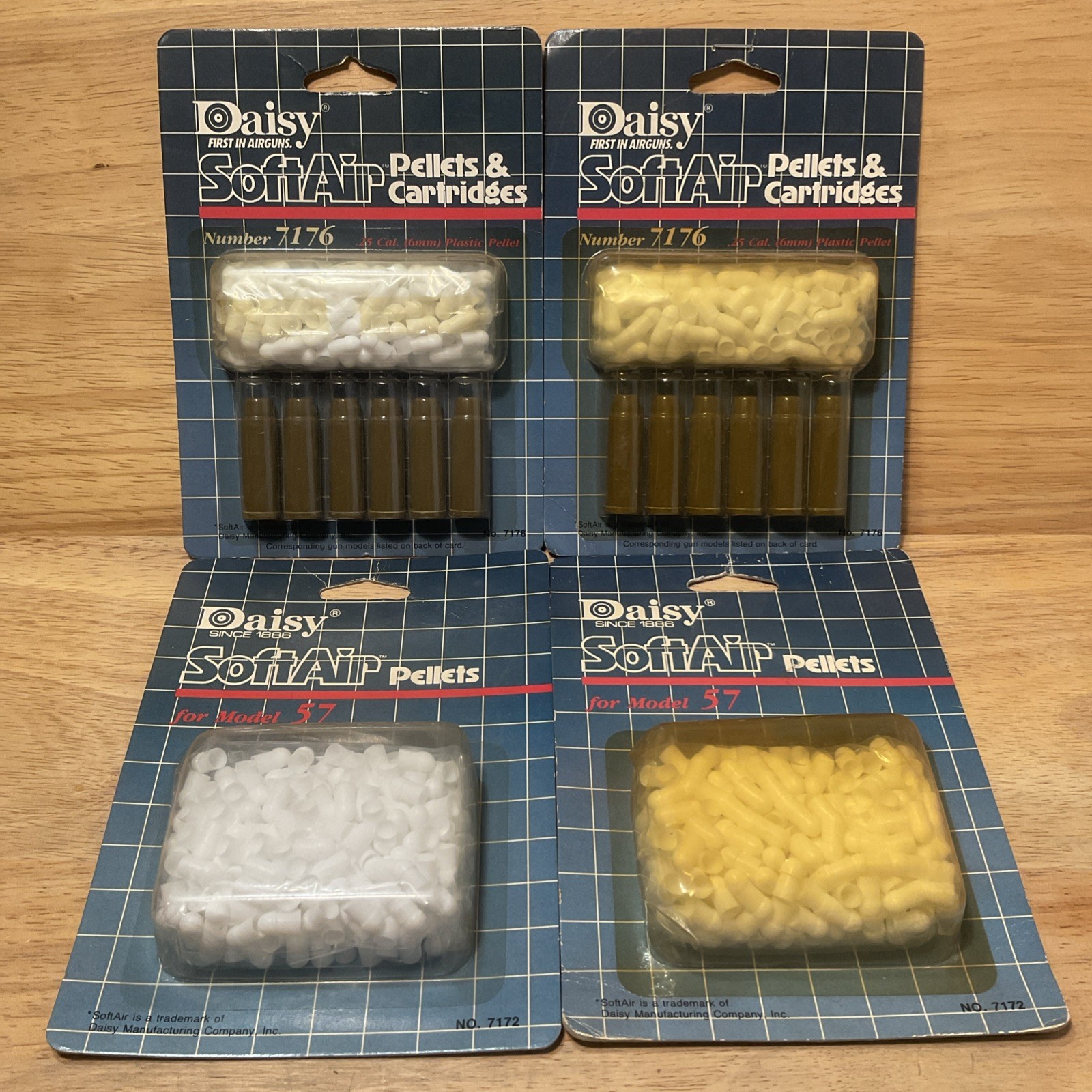 Vintage Lot Of 4 NOS Daisy SoftAir Shot & Cartridges Model 57 Airsoft