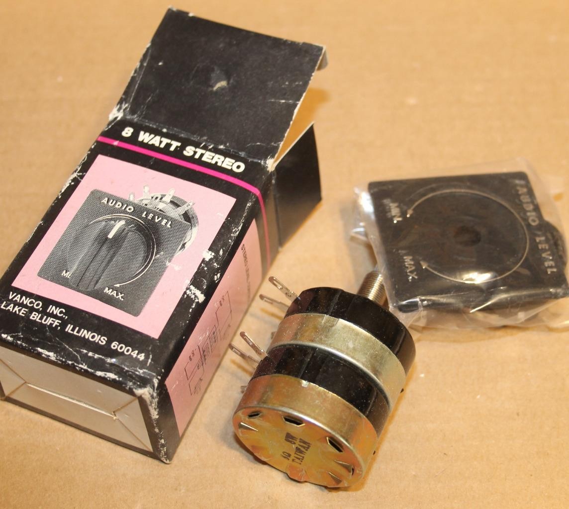 New Old Stock Vanco 8 Watt Stero Audio Level
