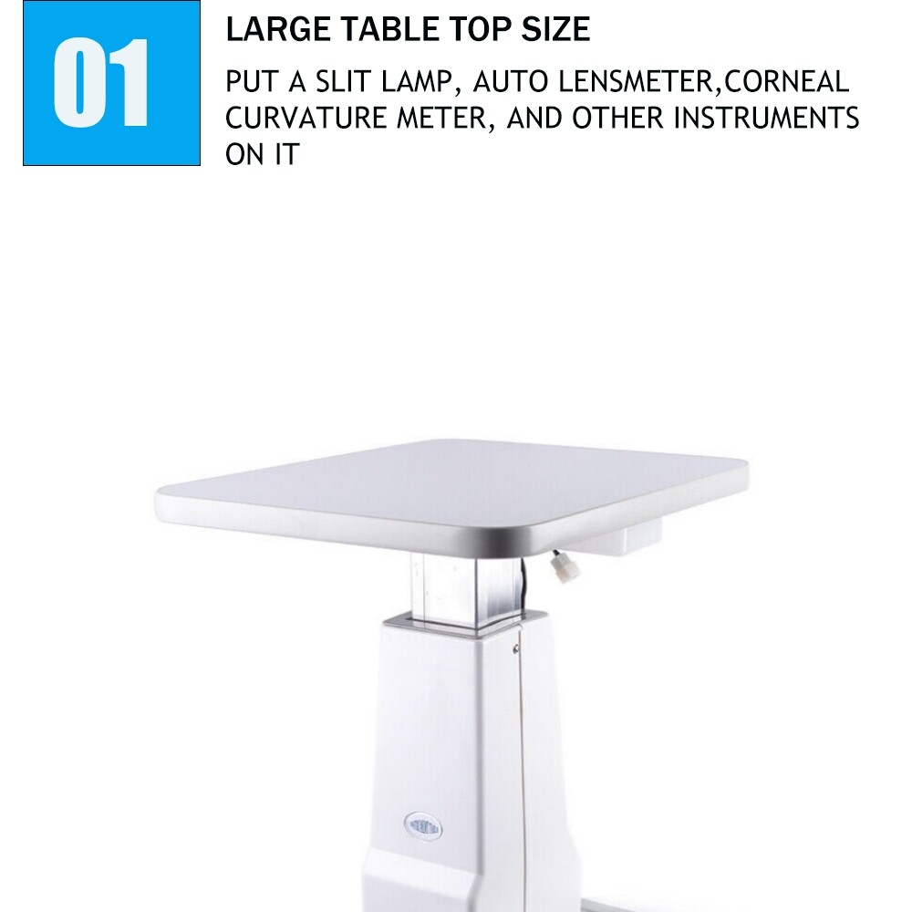 Electric Motorized Table Adjustable Table For Slit Lamp Ophthalmic Instrument
