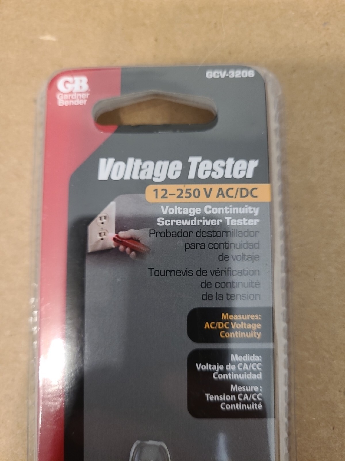 Gardner Bender GCV-3206 12-250V AC/DC Electrical Combination Screwdriver Tester