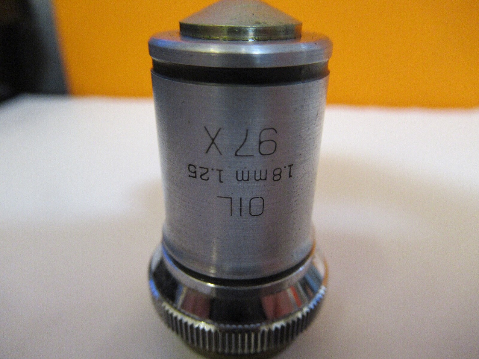 BAUSCH LOMB 97X OPTICS OBJECTIVE MICROSCOPE PART AS PICTURED &1E-C-84