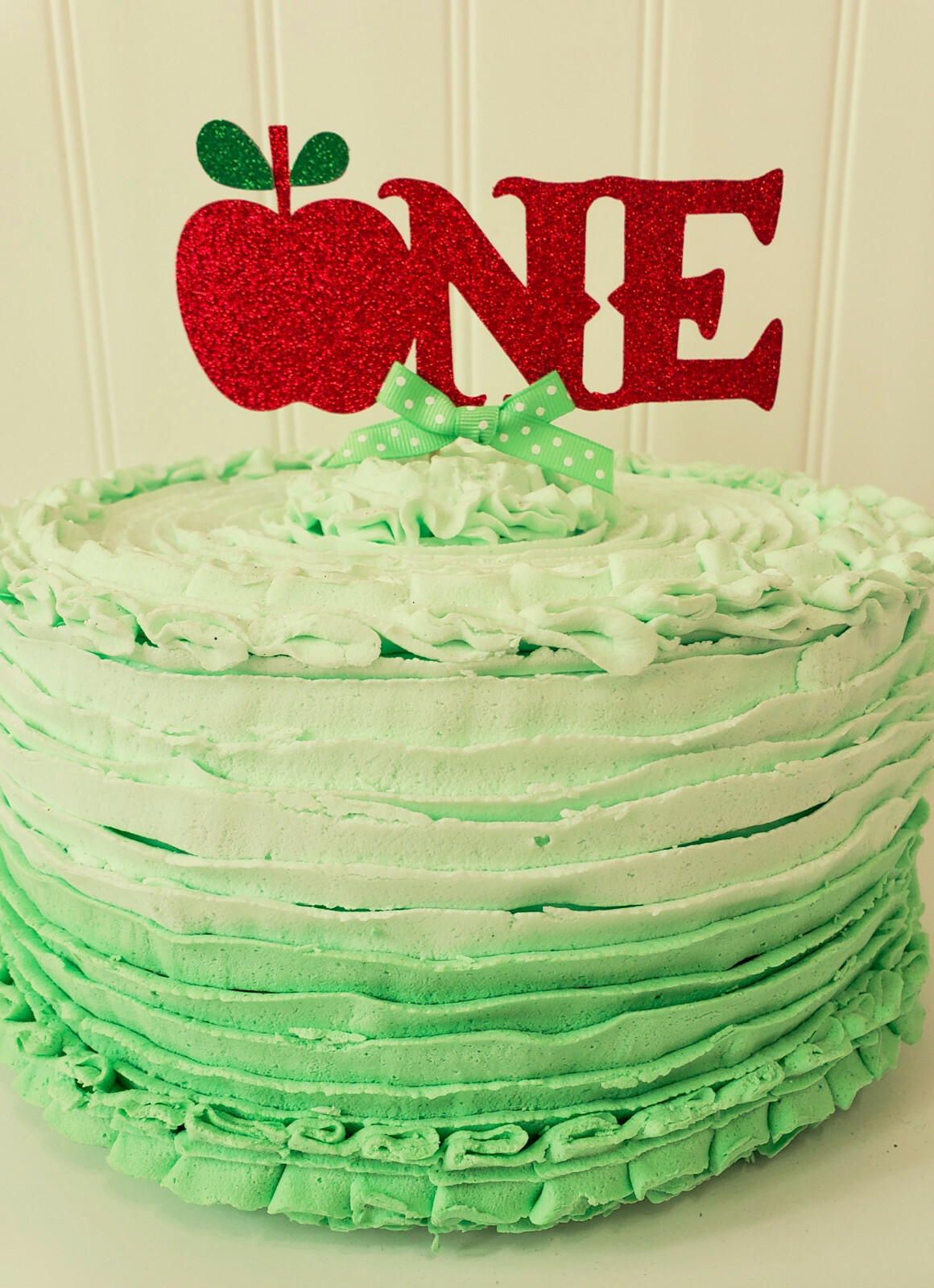 Apple Cake Topper. Apple Cake Decor. Apple Birthday Decorations. Party Decor.