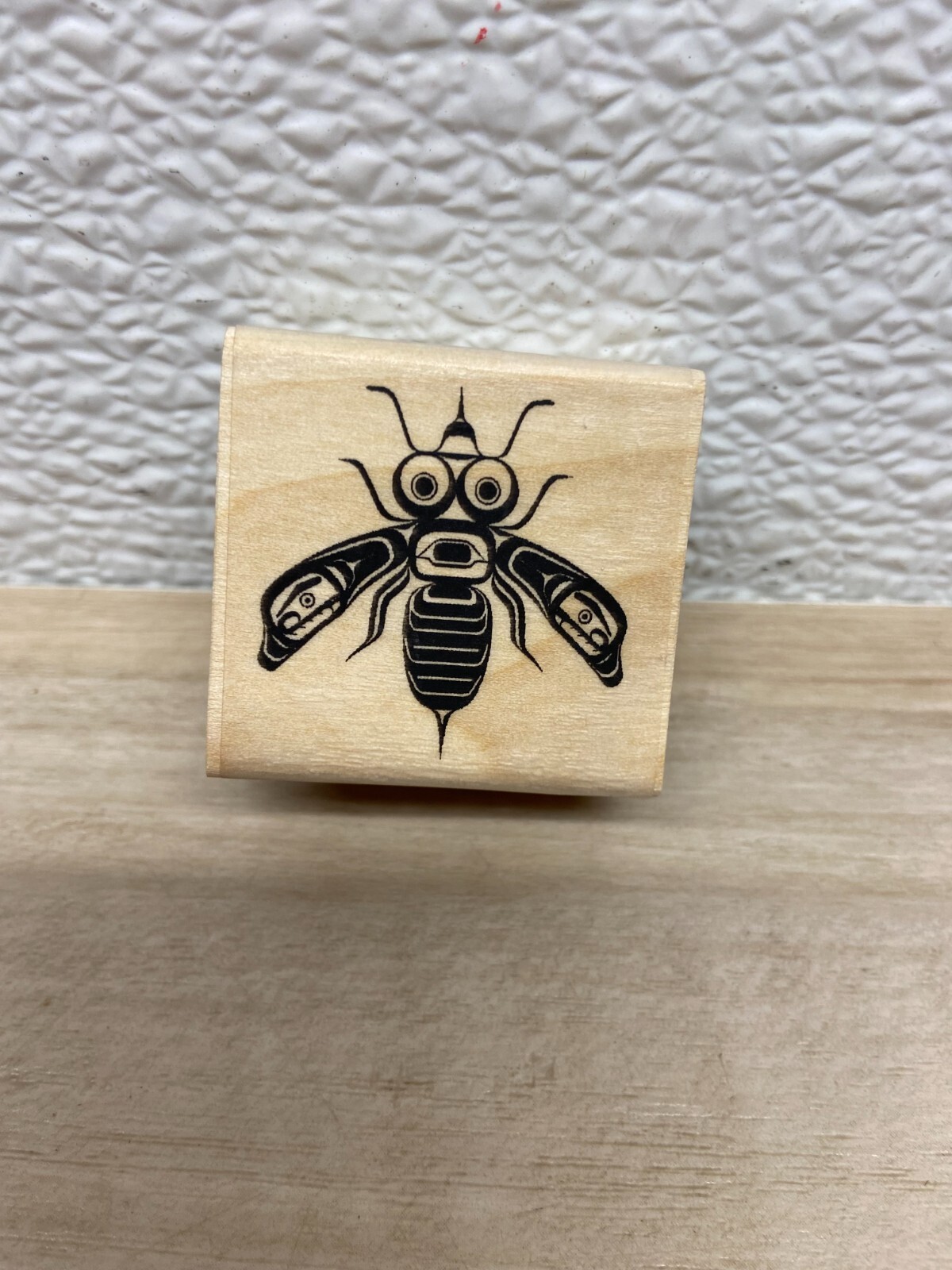 Garfinkel Publications Inc. Wood Mounted Rubber Stamp Bumblebee